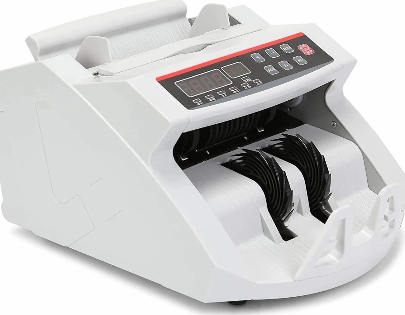 Conta Banconote Display LED Rivelatore di Banconote False, UV/MG, 1000 banconote/minuto, Conta SOLO Numero di Fogli