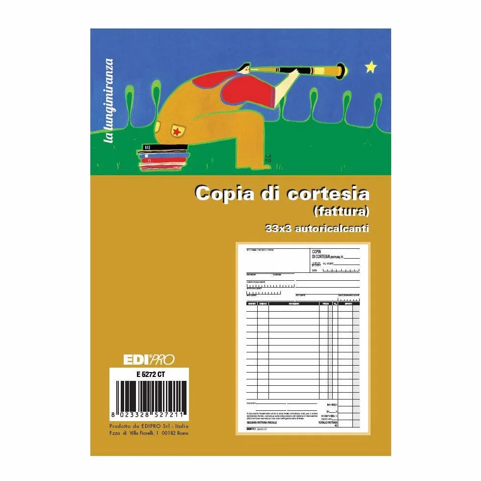 Edipro E5272CT Blocco copia di cortesia 33 x 3 autoricalcante 22 x 14.8