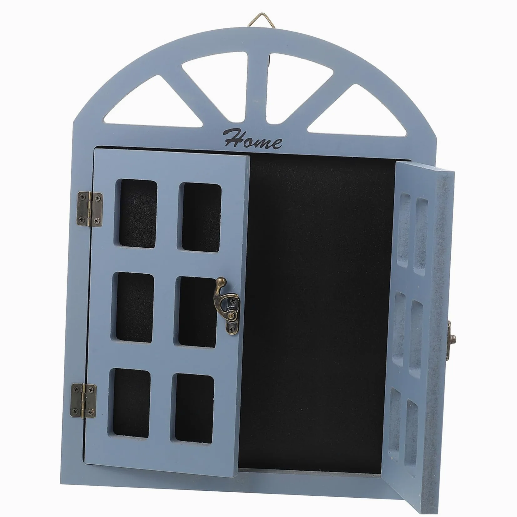 Lavagna Decorativa da Parete in Legno Stile Finestra Retrò, Multiuso per Lasciare Messaggi, Sospesa per Bar e Feste Design Unico e Funzionale