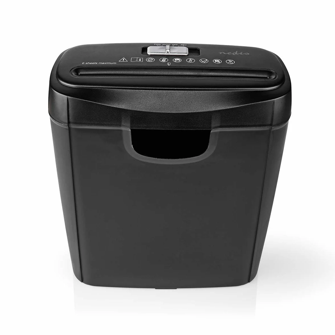 Distruggi documenti - 6x pagine A4-10 l - Standard di sicurezza: DIN 2-190 W - Nero