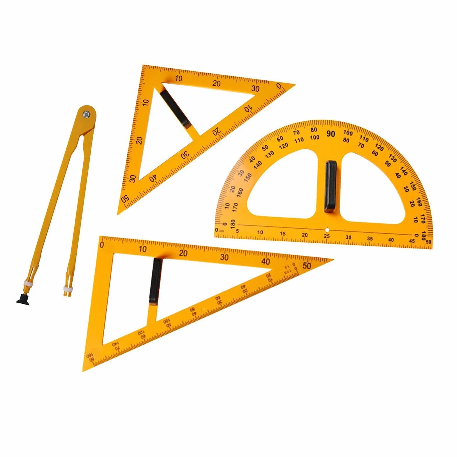 Attrezzatura per matematica e geometria, righello, disegno numerico di grandi dimensioni, ausilio didattico per l'ingegneria, materiale scolastico