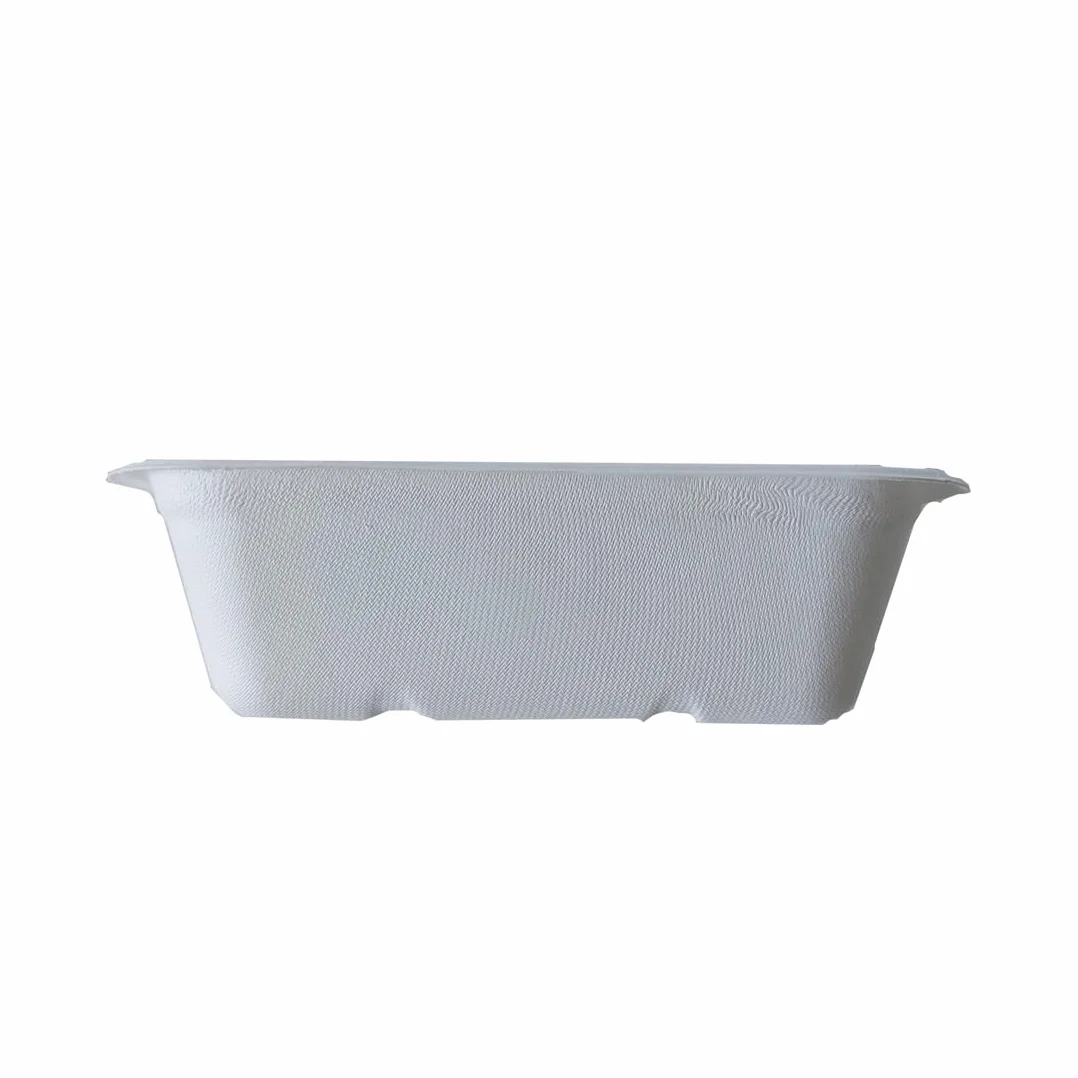 Vaschette in cellulosa 750-1000 ml con coperchio compostabili 100% take away bio 50 pz