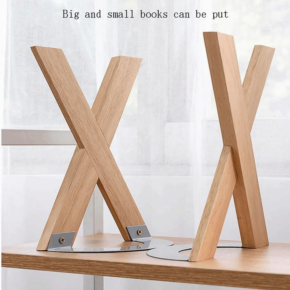 Reggi Libri, Fermalibri Scaffali In Legno, Fermalibri Per Studenti Semplici E Creativi, Portalibri Antiscivolo Per Piccoli Uffici Domestici Ufficio Casa Scrivania