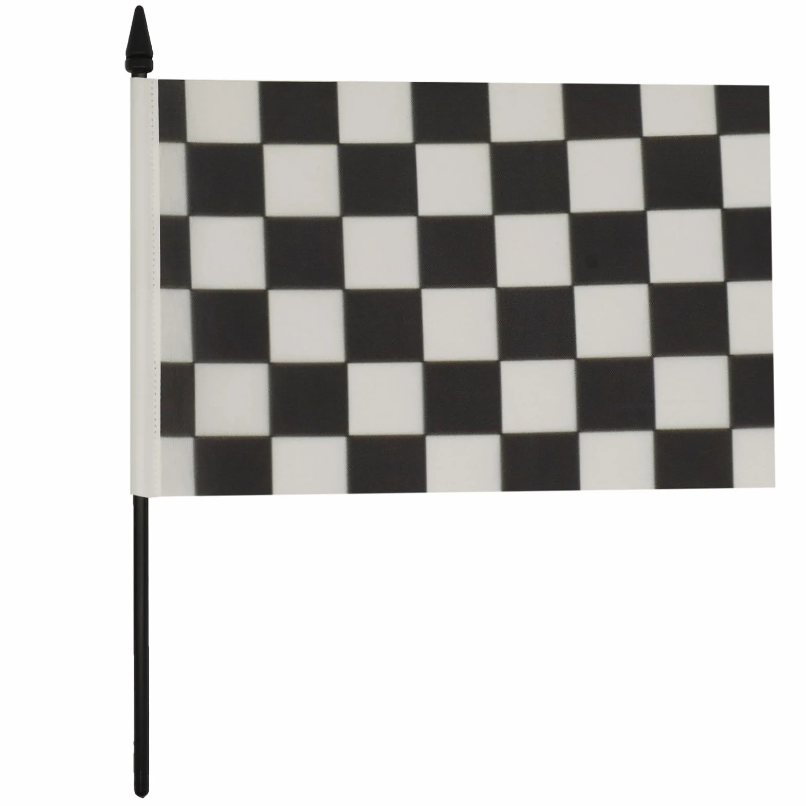 AZ FLAG Bandiera Da Tavolo A Scacchi Bianchi e Neri 21x14 cm - Piccola Bandierina Gara Automobilistica