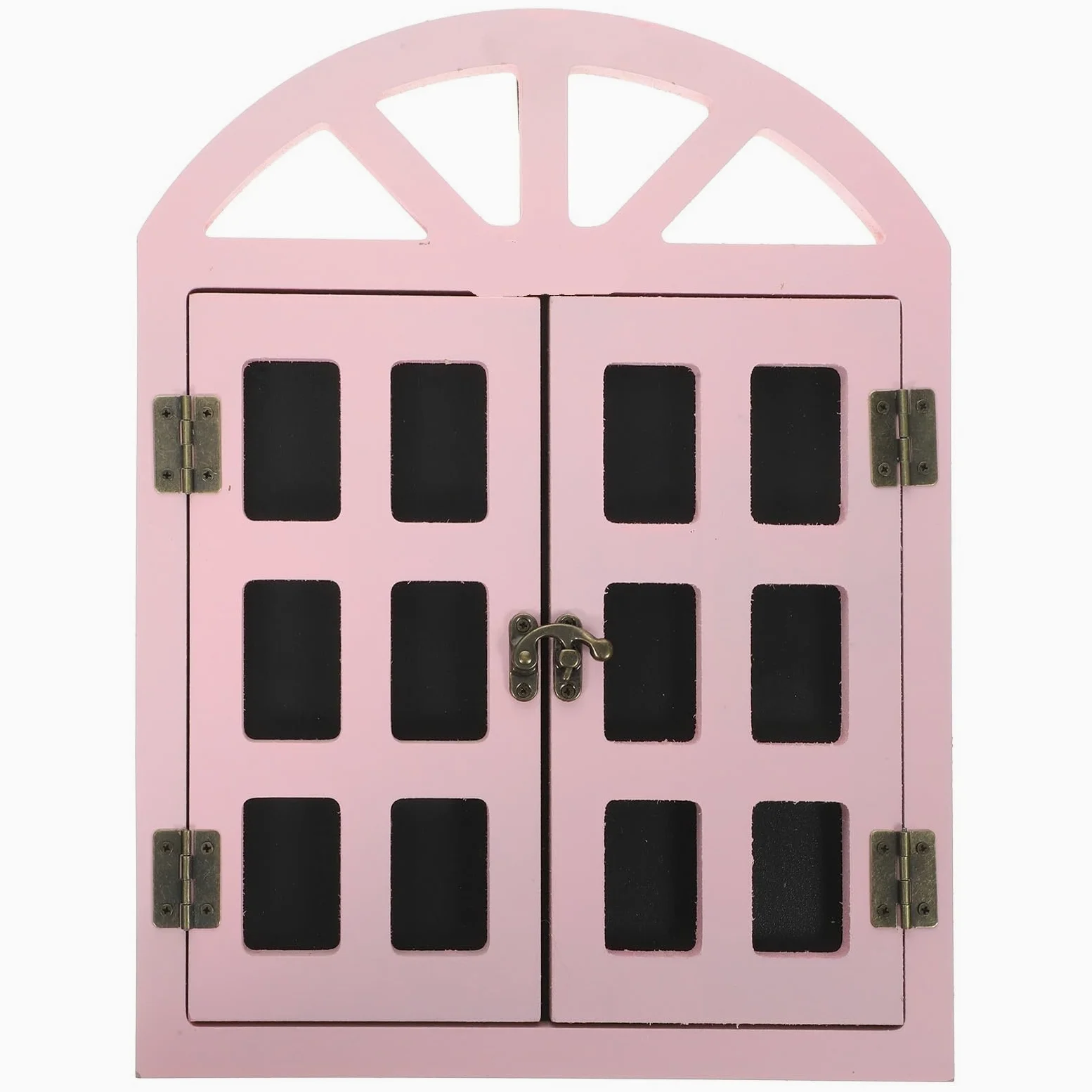 Decora la Lavagna appesa, Cartello a Forma di Finestra, Cartello cancellabile, promemoria in Legno, Piccola Lavagna, casa, Bar, Pub(Pink)