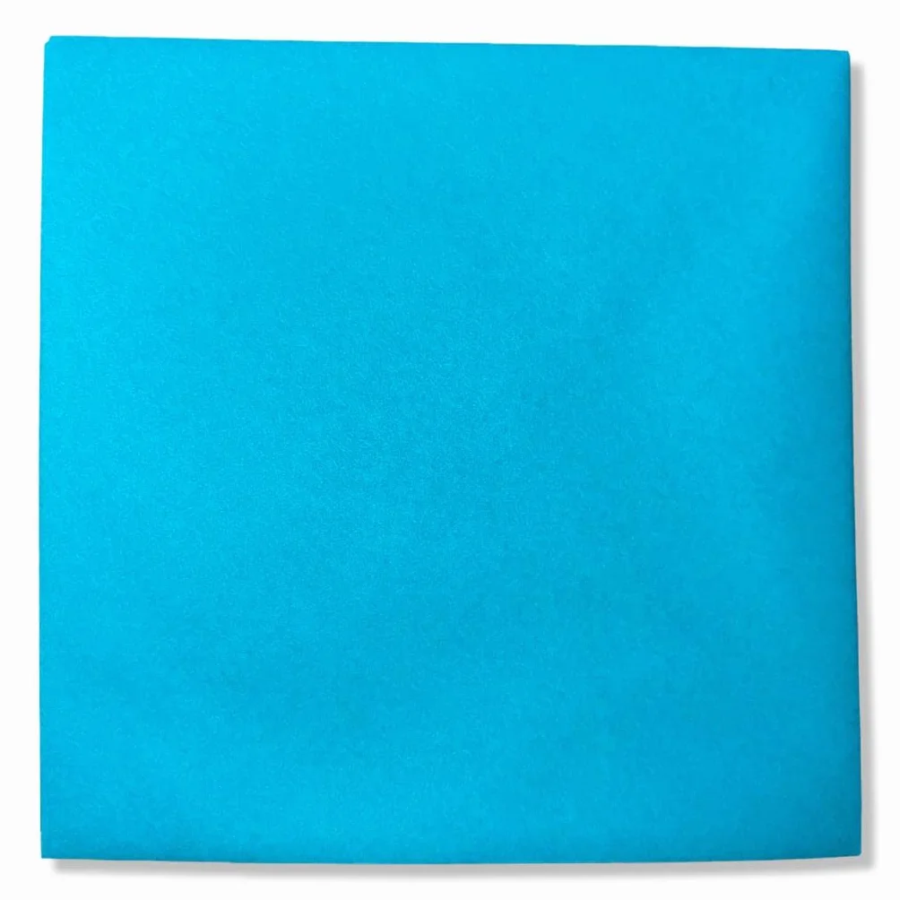 Buste quadrate di lusso 14 x 14 cm 110 GSM azzurro 50