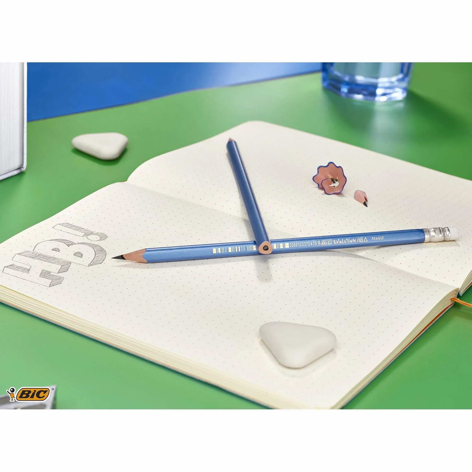 BIC Evolution Triangle Matite triangolari HB 12 pezzi