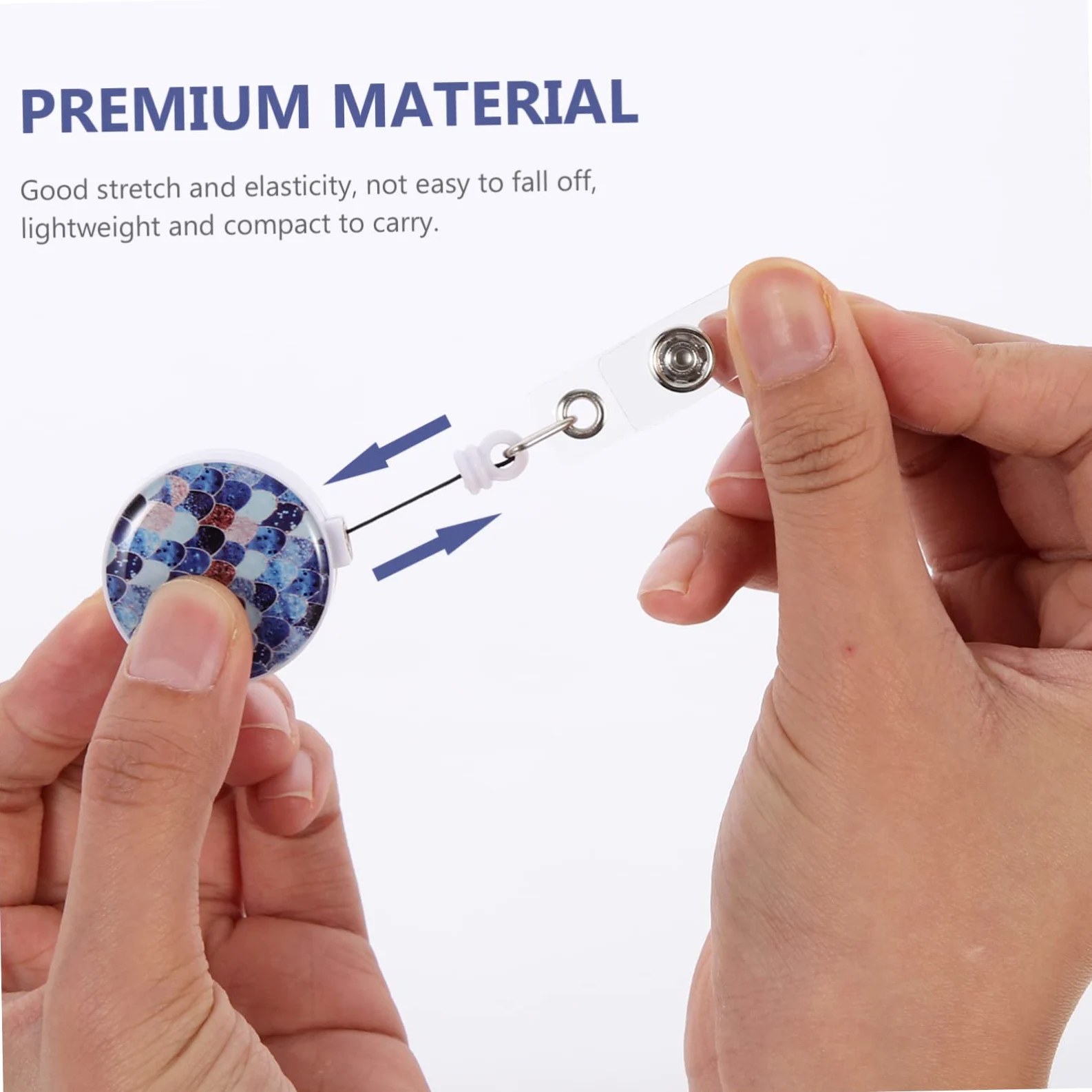 MAGICLULU 10pezzi Badge Retrattile Plastica Distintivi Telescopici Con Design Elegante e Facile Da Trasportare Accessori Per Id Per Ufficio e Eventi