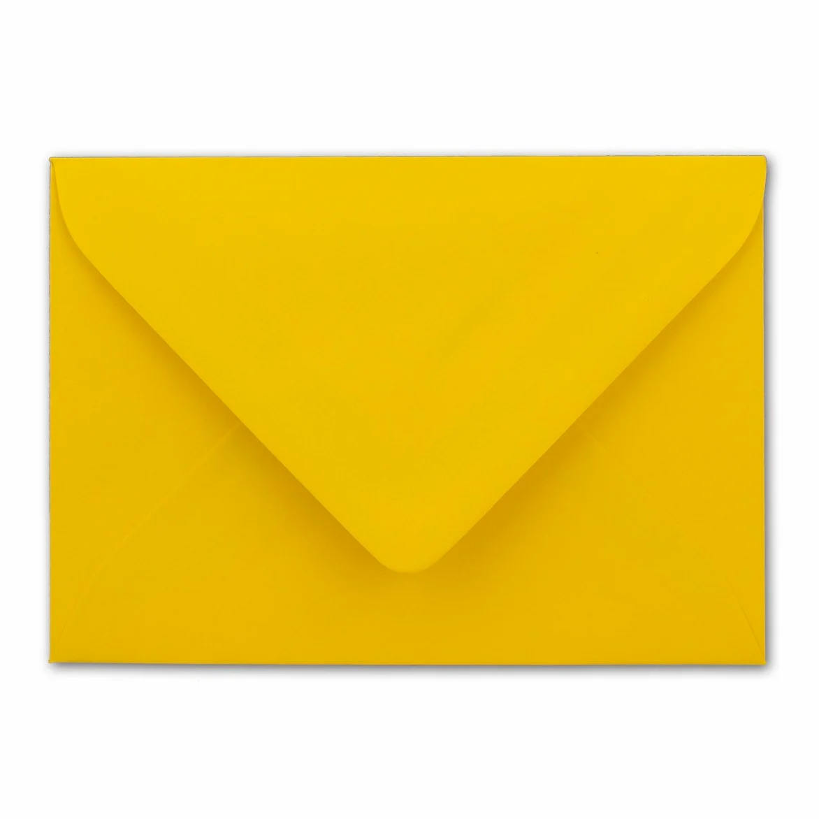 Glüxx-Agent - 600 buste per lettere, formato DIN B6, con fodera in seta bianca, 12,5 x 17,6 cm, 110 g/m², con incollaggio a umido senza finestra, colore: giallo