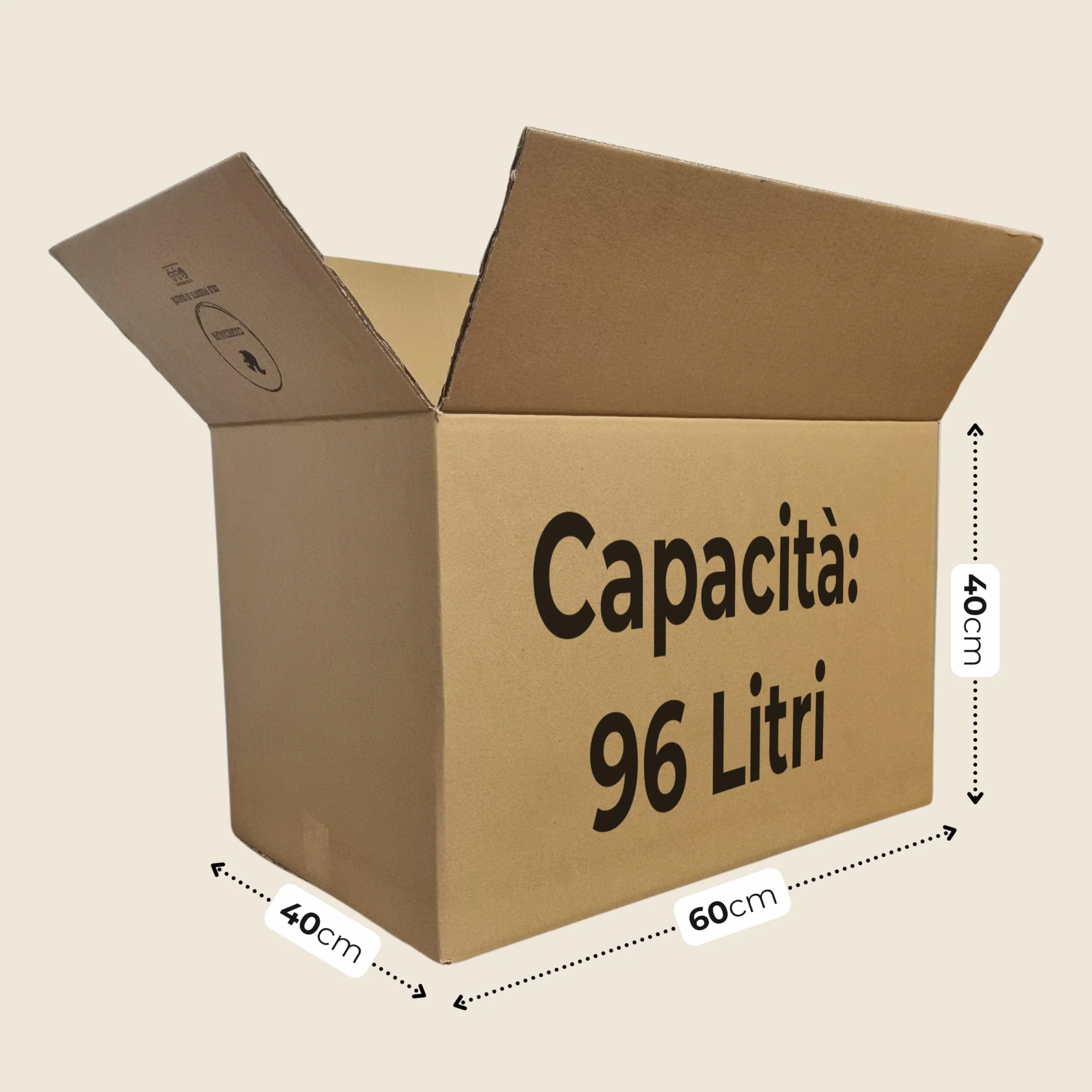 Scatole Trasloco 60x40x40 cm con Nastro Adesivo – Scatoloni Extra Resistenti a Doppia Onda Rinforzata Made in Italy CUOREDIALFA
