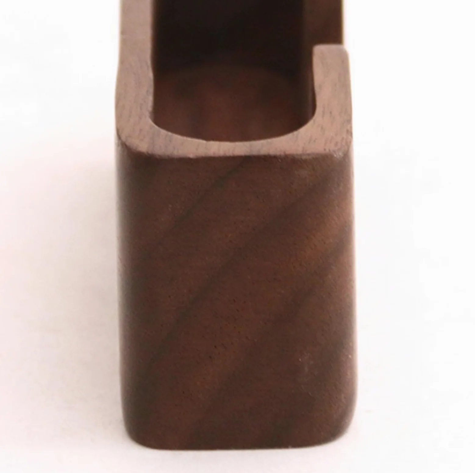 Espositore per Biglietti da Visita, Contenitore per Biglietti da Visita, espositore da Tavolo, scrivania, Porta Biglietti da Visita Creativo in Legno per Ufficio e casa (Marrone 11x4x3cm)