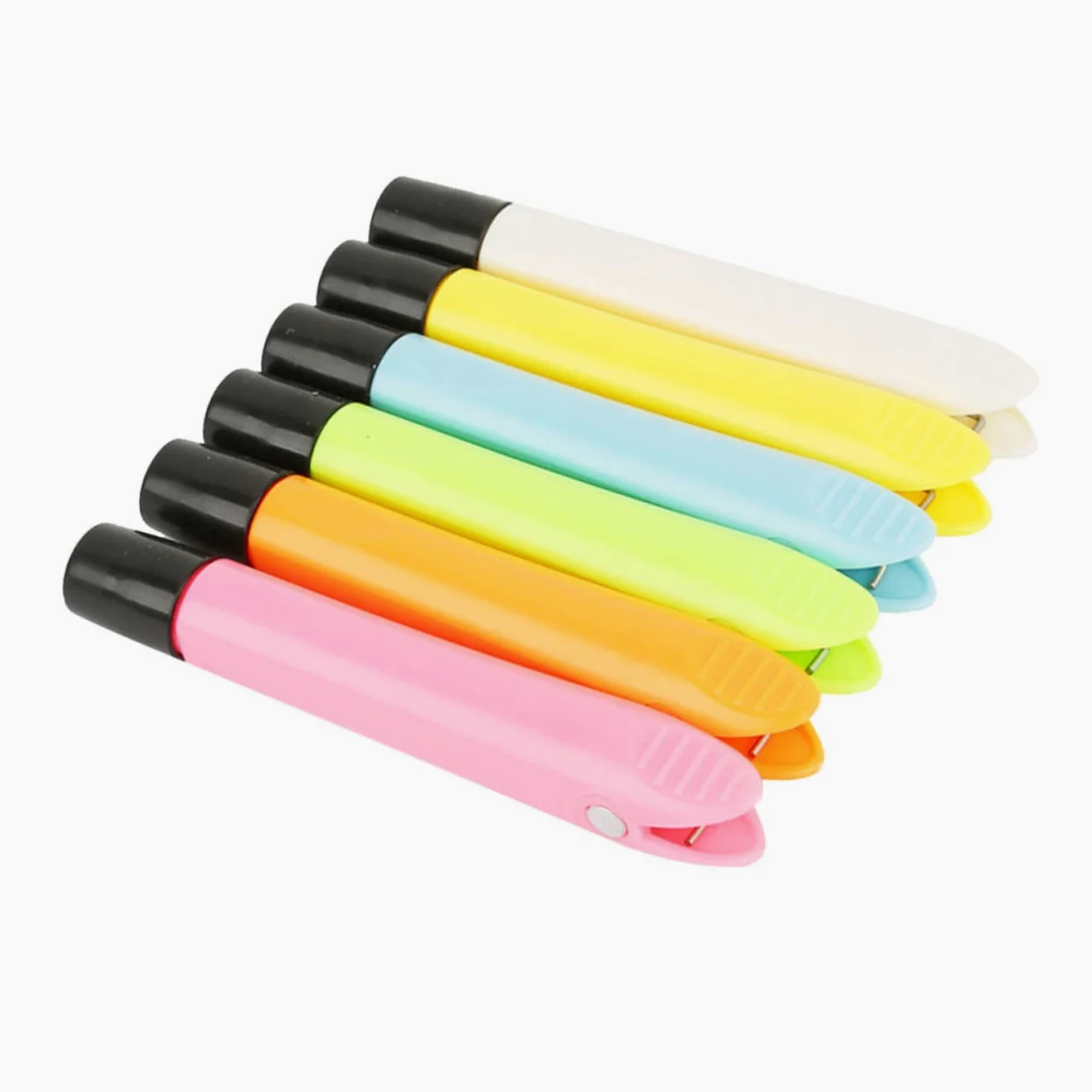 HOMSFOU 3 Set Gessetti Magnetico in Clip Per Gessetti Per Lavagna Colori Per Scuole E Uffici Colore Casuale 6 Pezzi*3