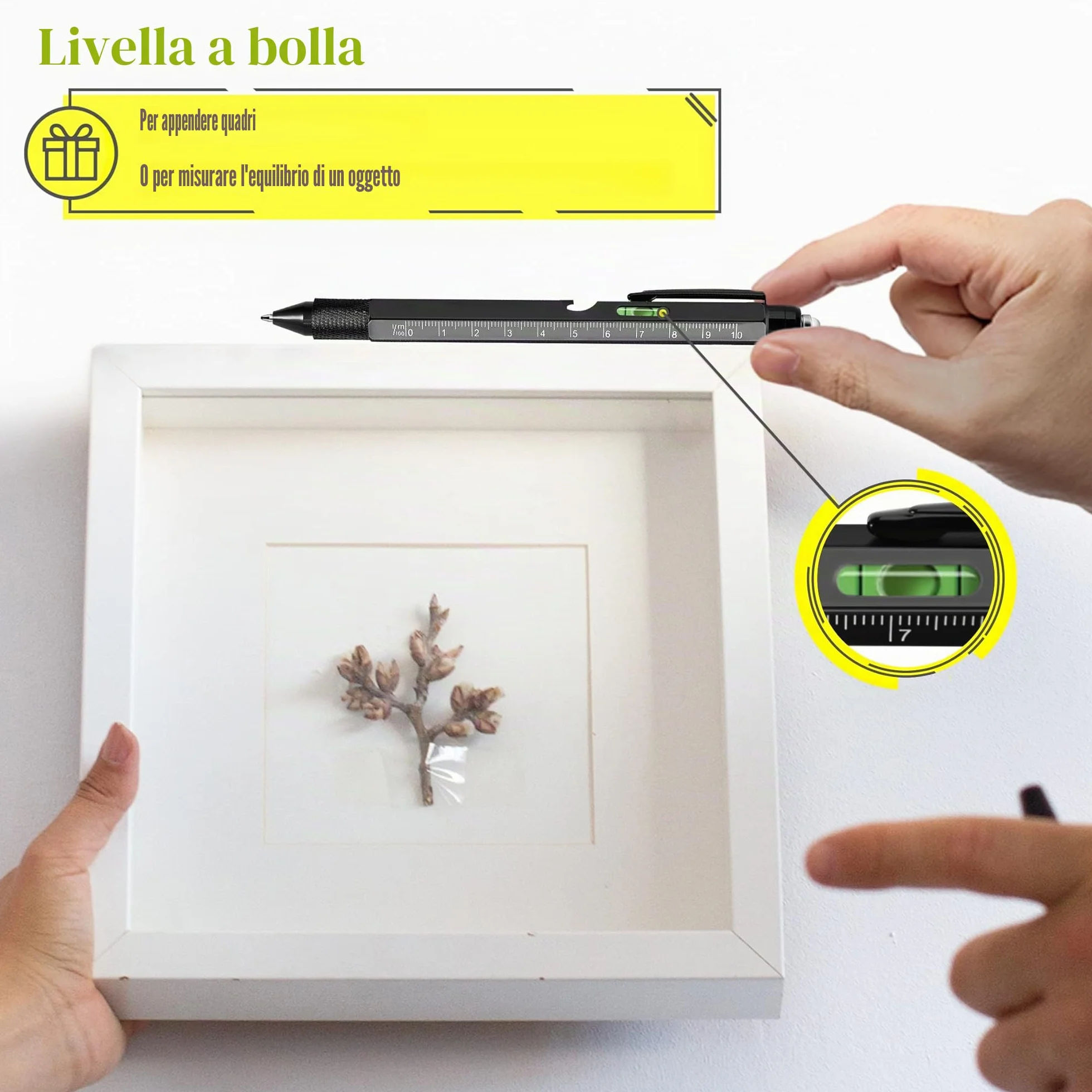 YOFIG Penna Multifunzione 9 IN 1 Regalo Uomo Natale
