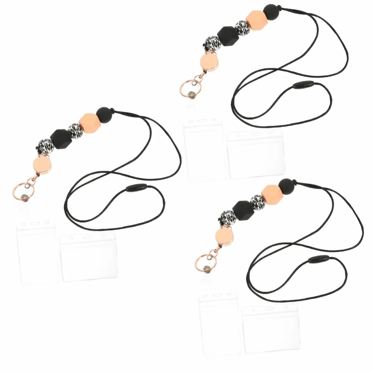 3sets Portacarte Id Con Laccetto Copertura Per Badge Lavoro e Carte Protezione Per Studenti e Professionisti Portabadge e Versatile