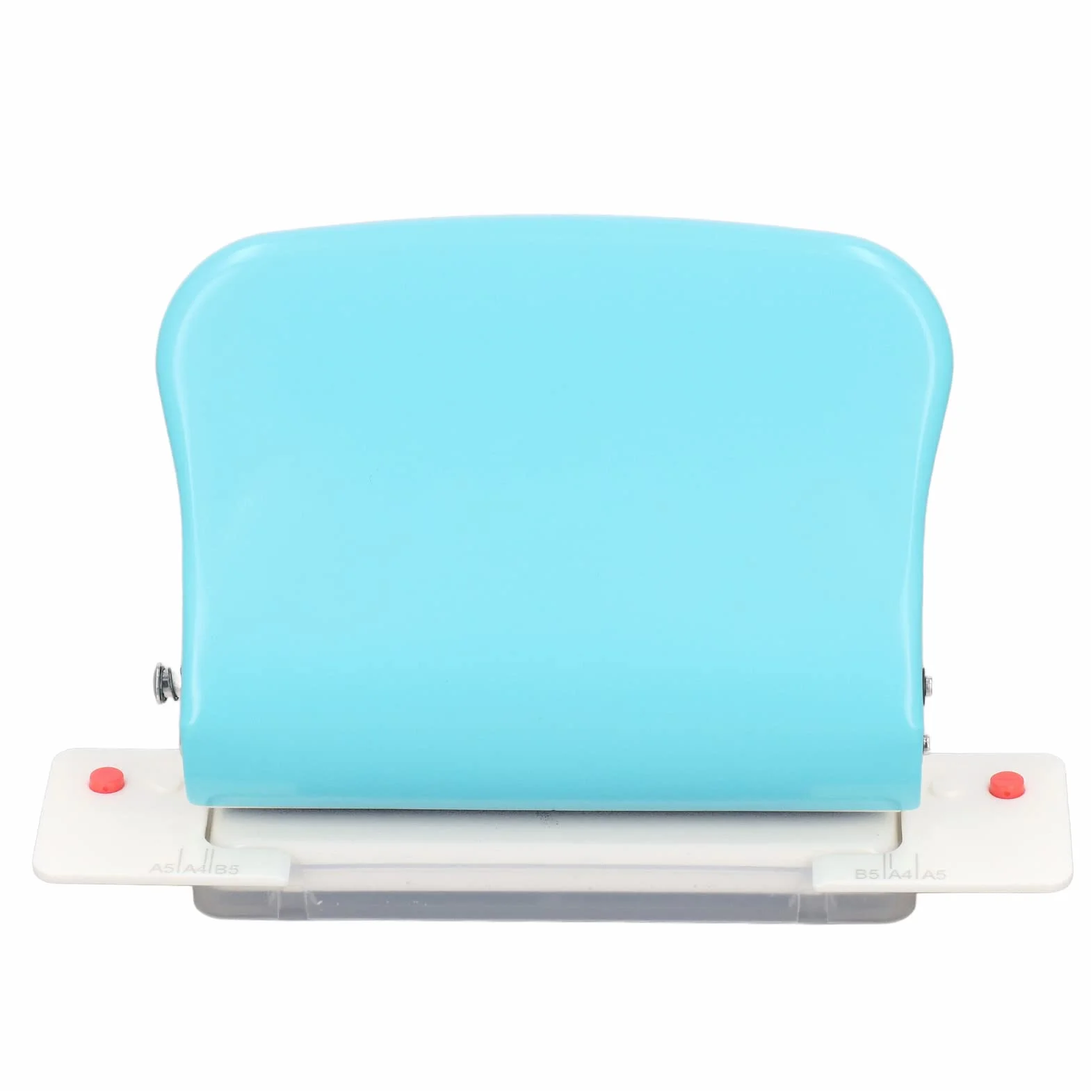 Rilegatrice Portatile a Spirale per A4 A5, Capacità 10 Fogli, Distanza Fori 9,5 mm, Azzurro Metallo