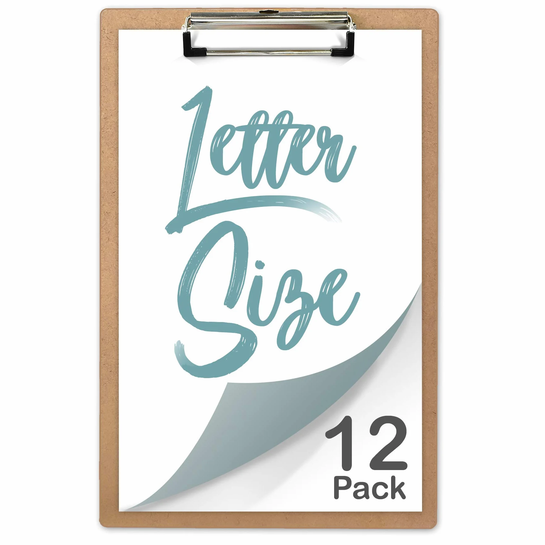 Acrimet Portablocco con Clip a Basso Profilo Formato Lettera A4 (33 x 23 cm) (Cartone Rigido) (Confezione da 12 Pezzi)