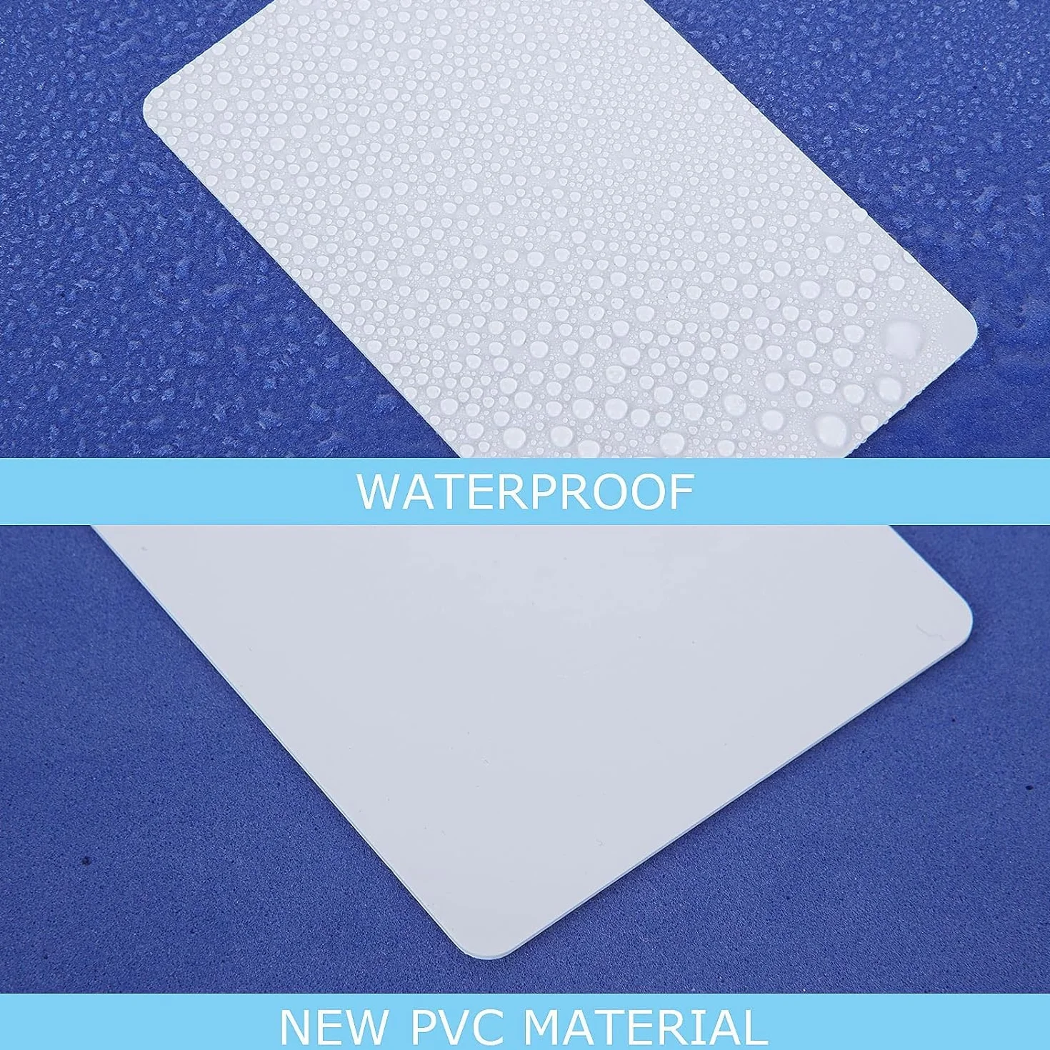 200 Carte PVC Bianche, Carte Bianche Plastica CR80 0.76mm, Card PVC per Stampanti, Fogli di Plastica Bianca, Scheda Bianca per Badge e ID