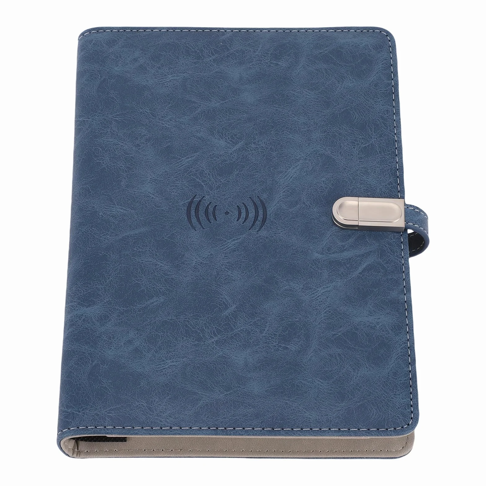 Taccuino con Ricarica Wireless, Agenda con Batteria Integrata 8000 MAh 15 W Luce Notturna, for Ufficio e Studio