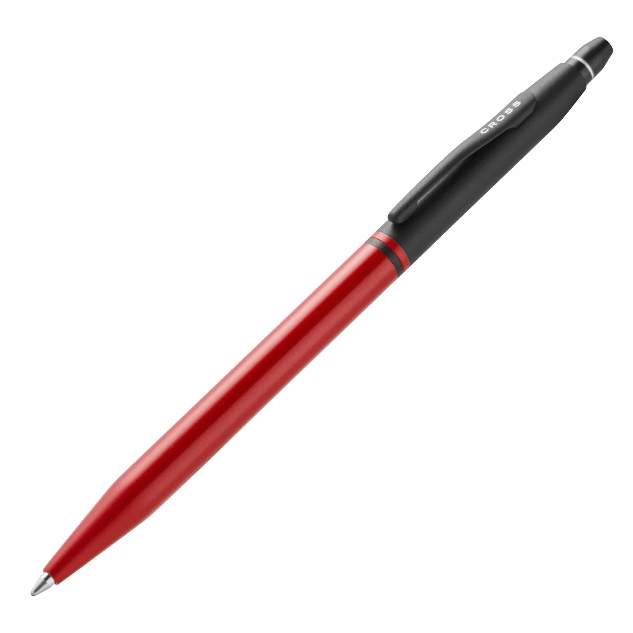 Cross Click Tuxedo - Penna a sfera con inchiostro rosso metallizzato satinato e nero