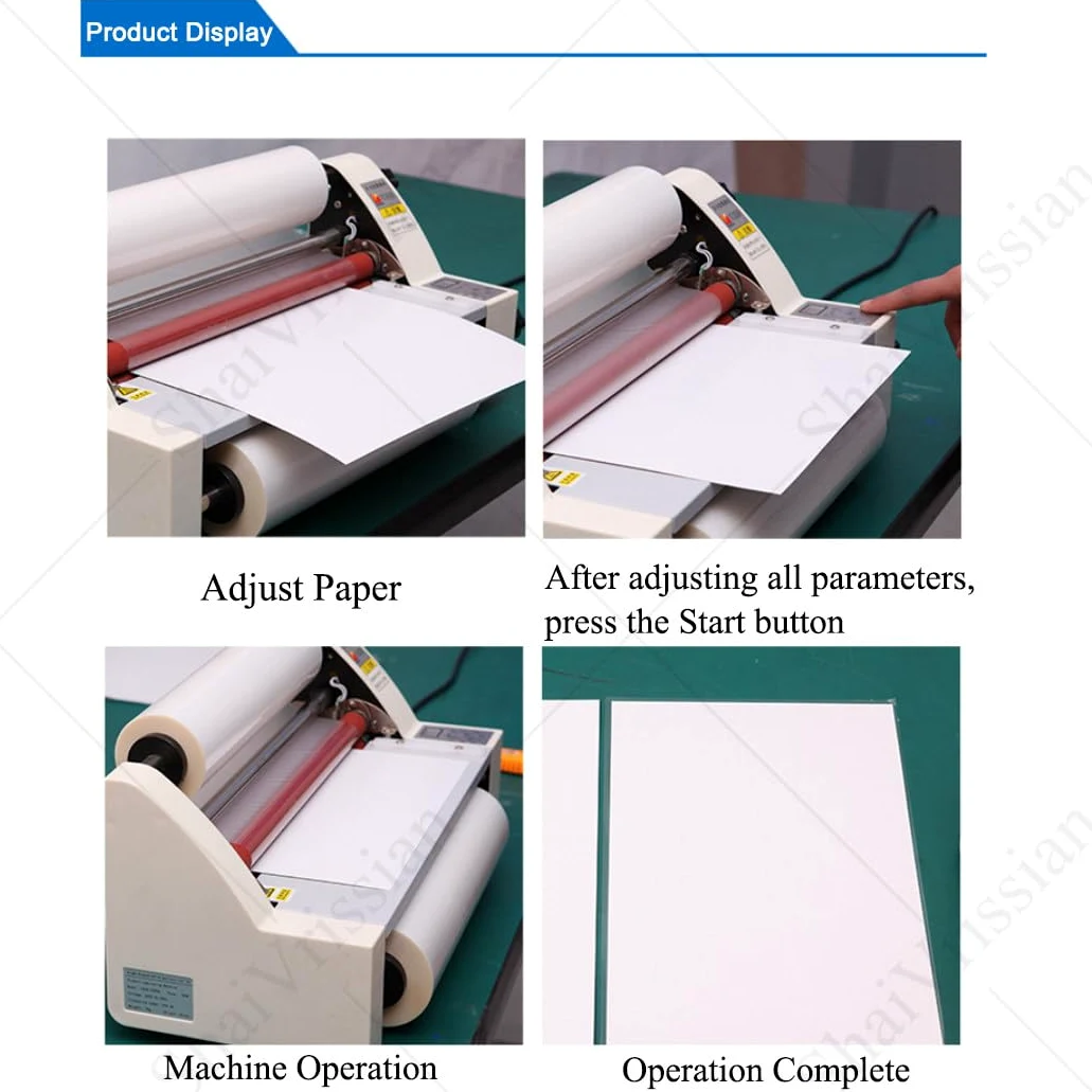 Laminatrice Termica A2 A3 A4,Laminatrice a Caldo E Freddo,Plastificatrice Monofacciale E Bifacciale,Controllo Temperatura Digitale,per Documenti,Foto,Cartoline V480