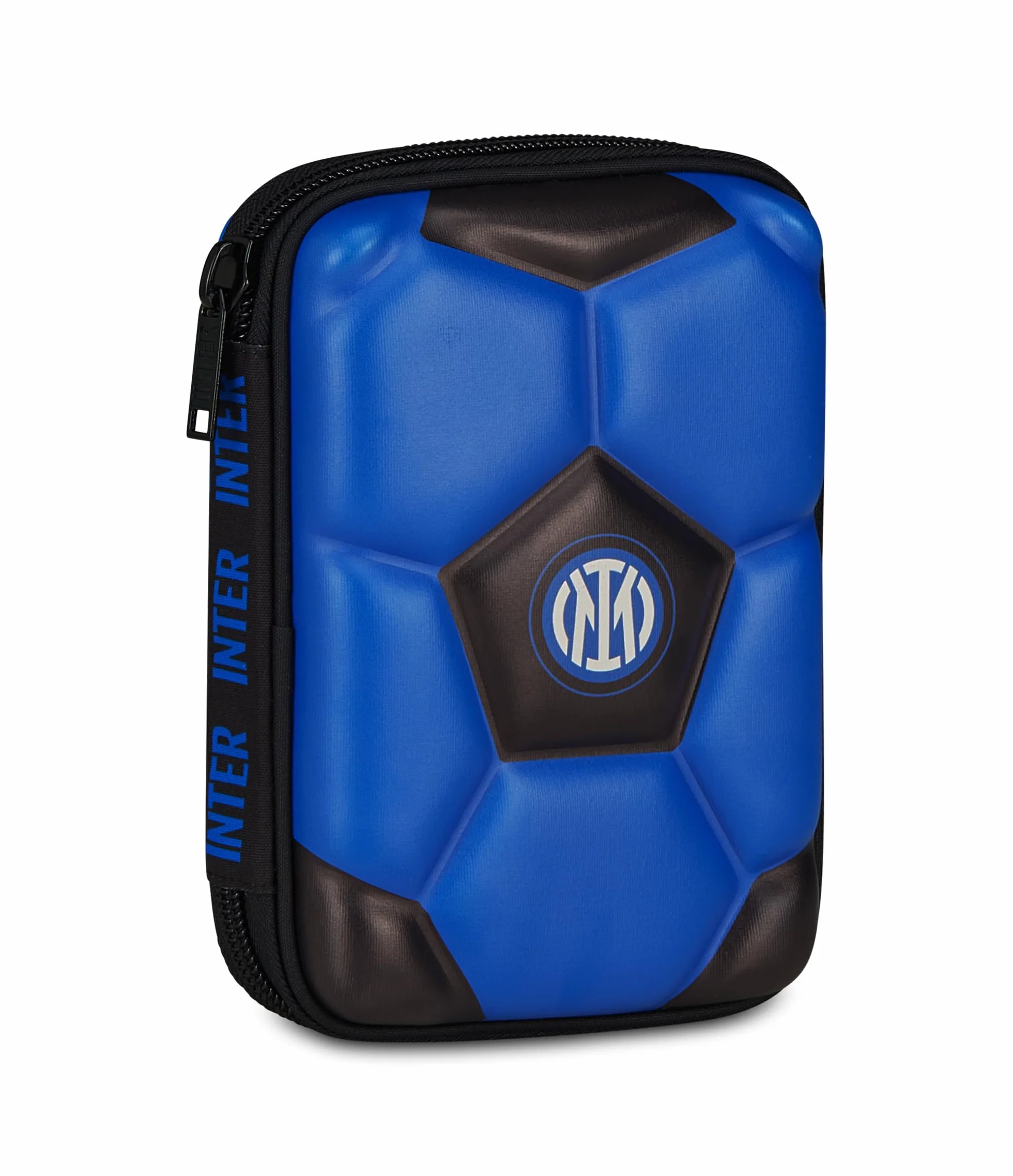Seven Astuccio Scuola Quick Case 3D Inter, Blu, Astuccio con scocca 3D, Apertura con zip, Accessori Zaino, Scuola elementare e media, Bambini e ragazzi, Calcio, Prodotto ufficiale