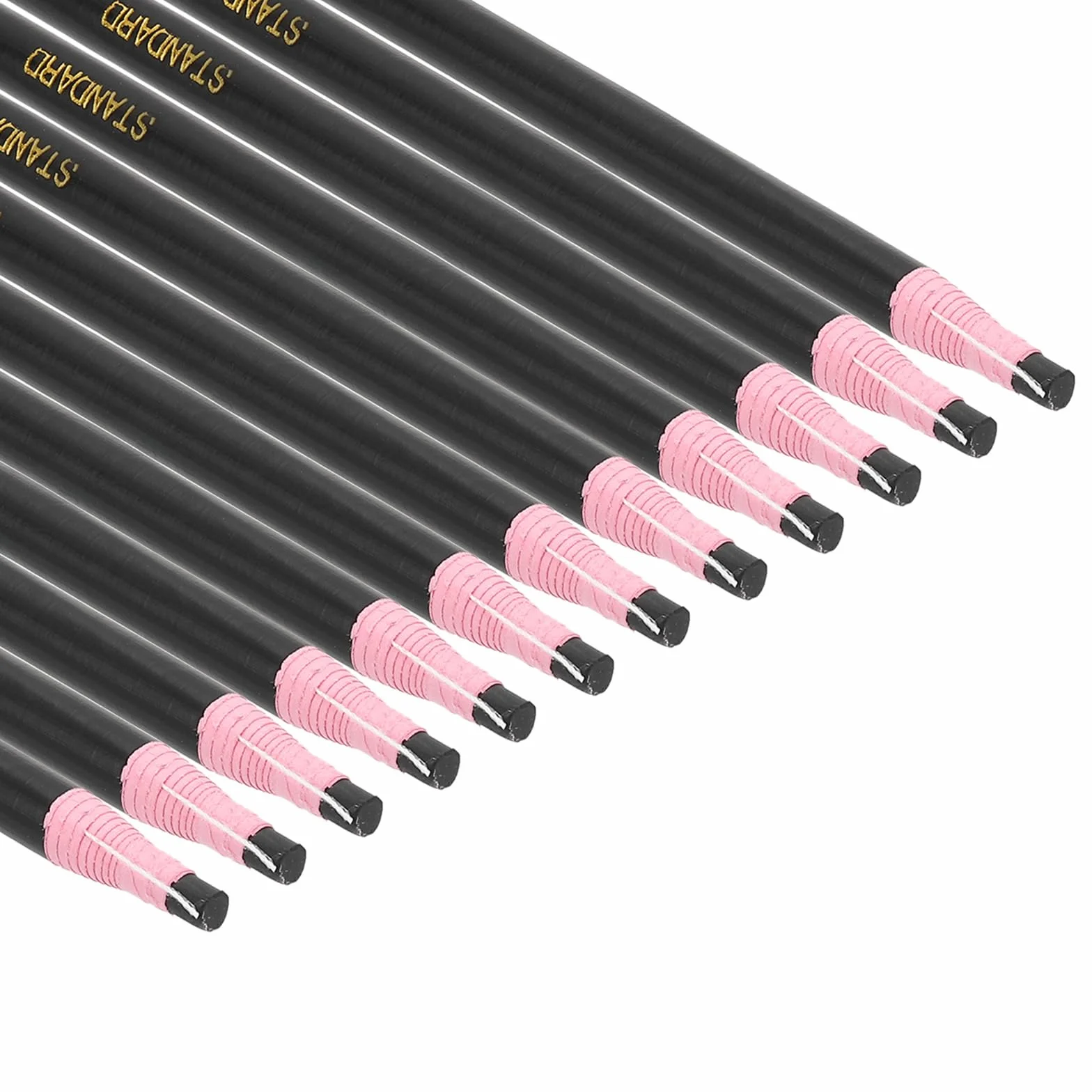 PATIKIL Pennarelli Staccabili 12pz Matite Cera Grasso per Indumenti Vetro Pellicola Disegno Carta Vinile Metallo, Nero