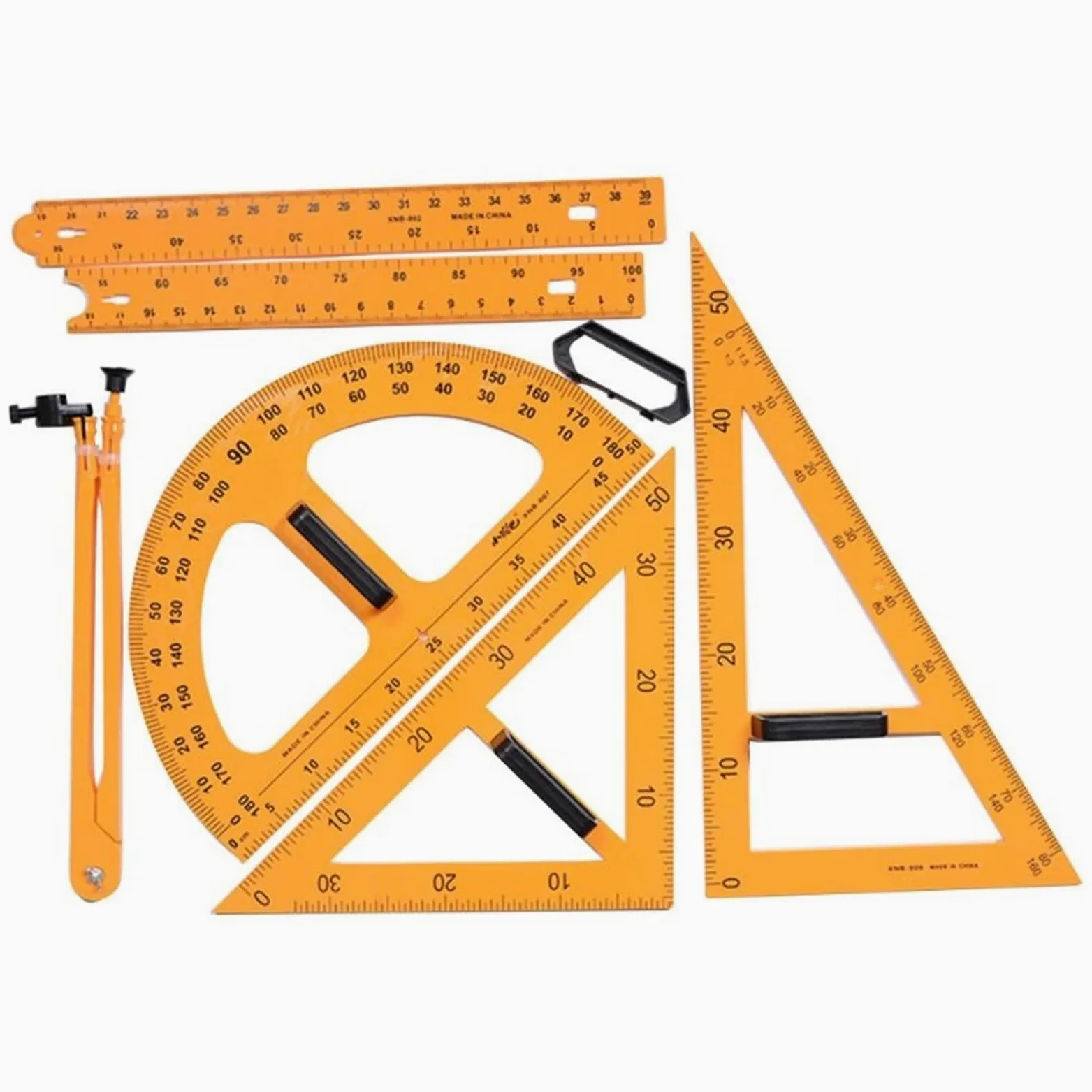 Compasso Geometria Bussola Set multifunzionale Triangle Gonizzatore for misurare il righello matematica Stationery Compasso Professionale