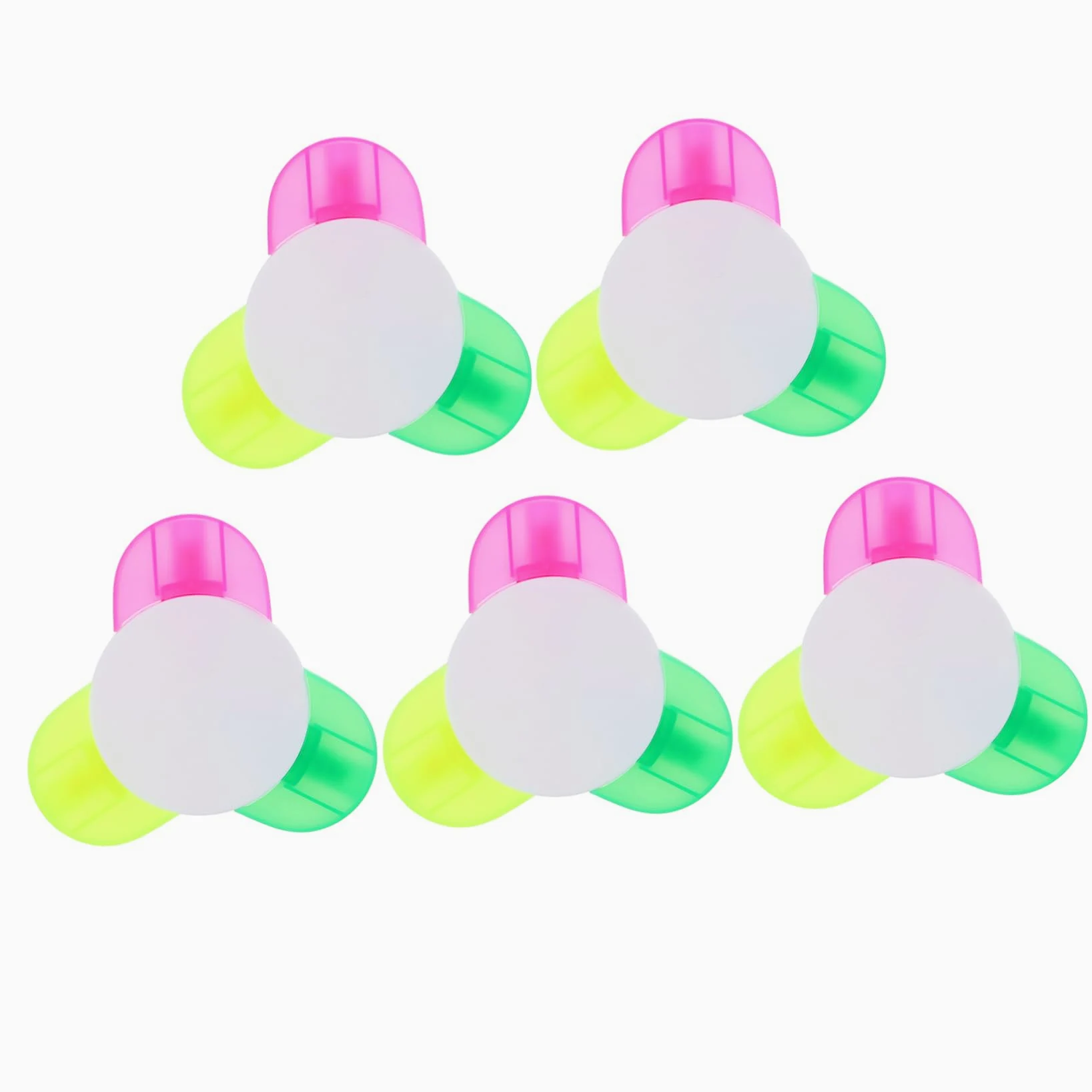 3 Set Di Evidenziatori A Forma Di Petalo 3 Penne Fluorescenti Leggere E Compatte Per Ragazzi E Ragazze Della Scuola Adulti A Forma Di Petalo 5 Pezzi*3