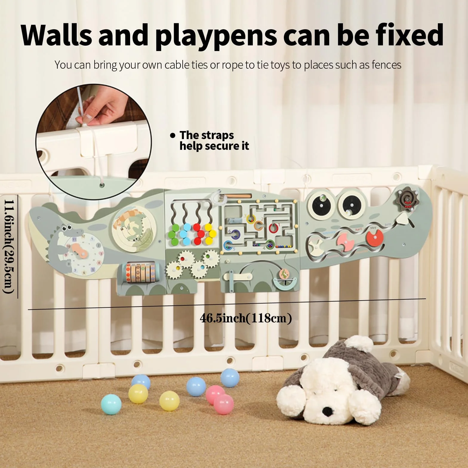 Pannello da parete sensoriale per bambini, pannelli da parete occupati da parete, giocattoli sensoriali Montessori, centro attività di apprendimento per bambini piccoli