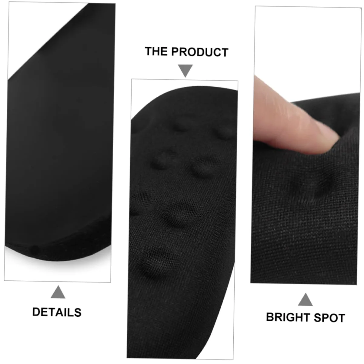 DOITOOL 3 Pezzi Poggiapolsi Silicone Ergonomico per Mouse e Tastiera Supporto Comfort con Memory Foam Base Antiscivolo Mat per Laptop e Ufficio e