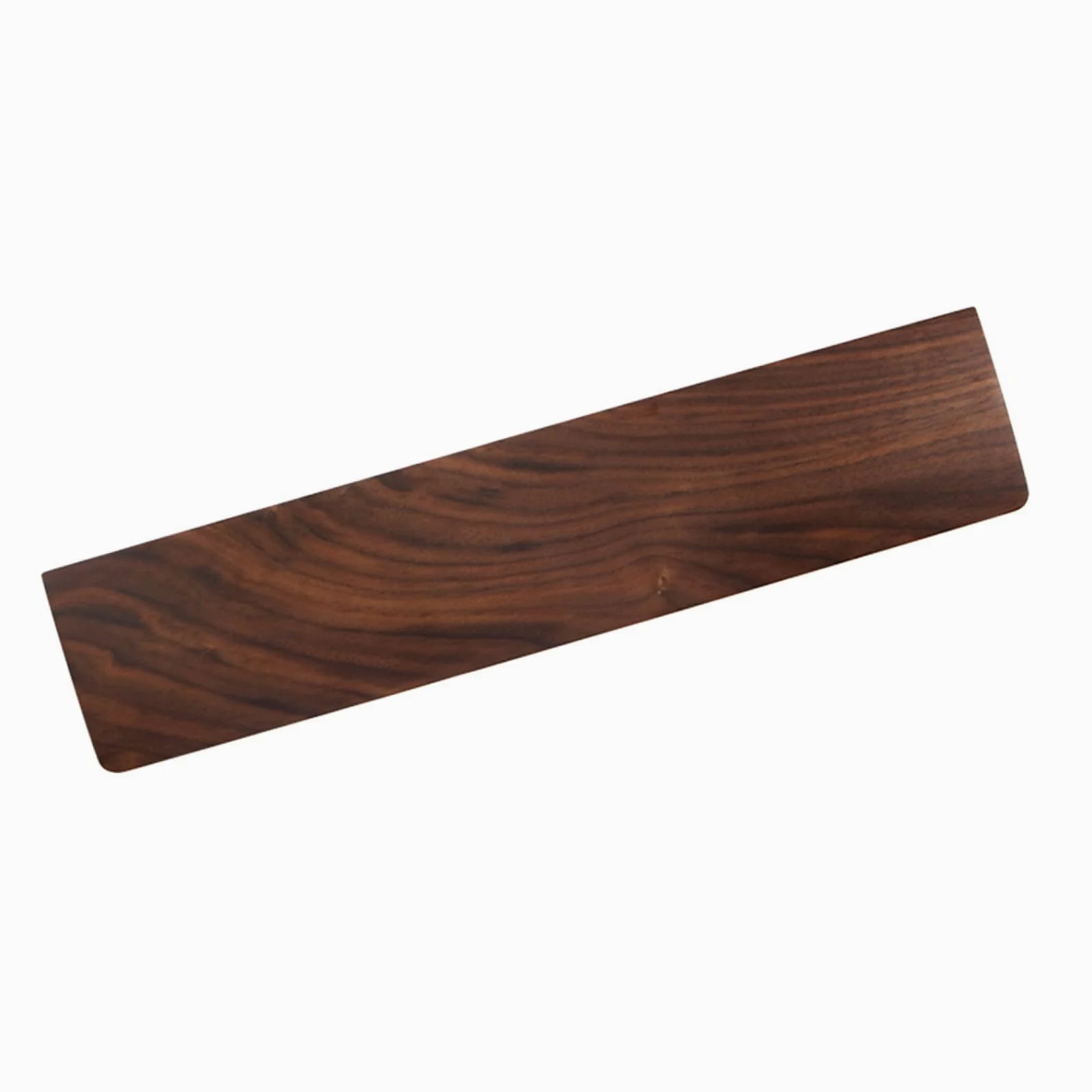 Poggiapolsi per Tastiera in Legno di Noce 440x80 Mm | Colore Coffee, Texture Naturale e Lavorazione Fine, Supporto Ergonomico per Sostituzione