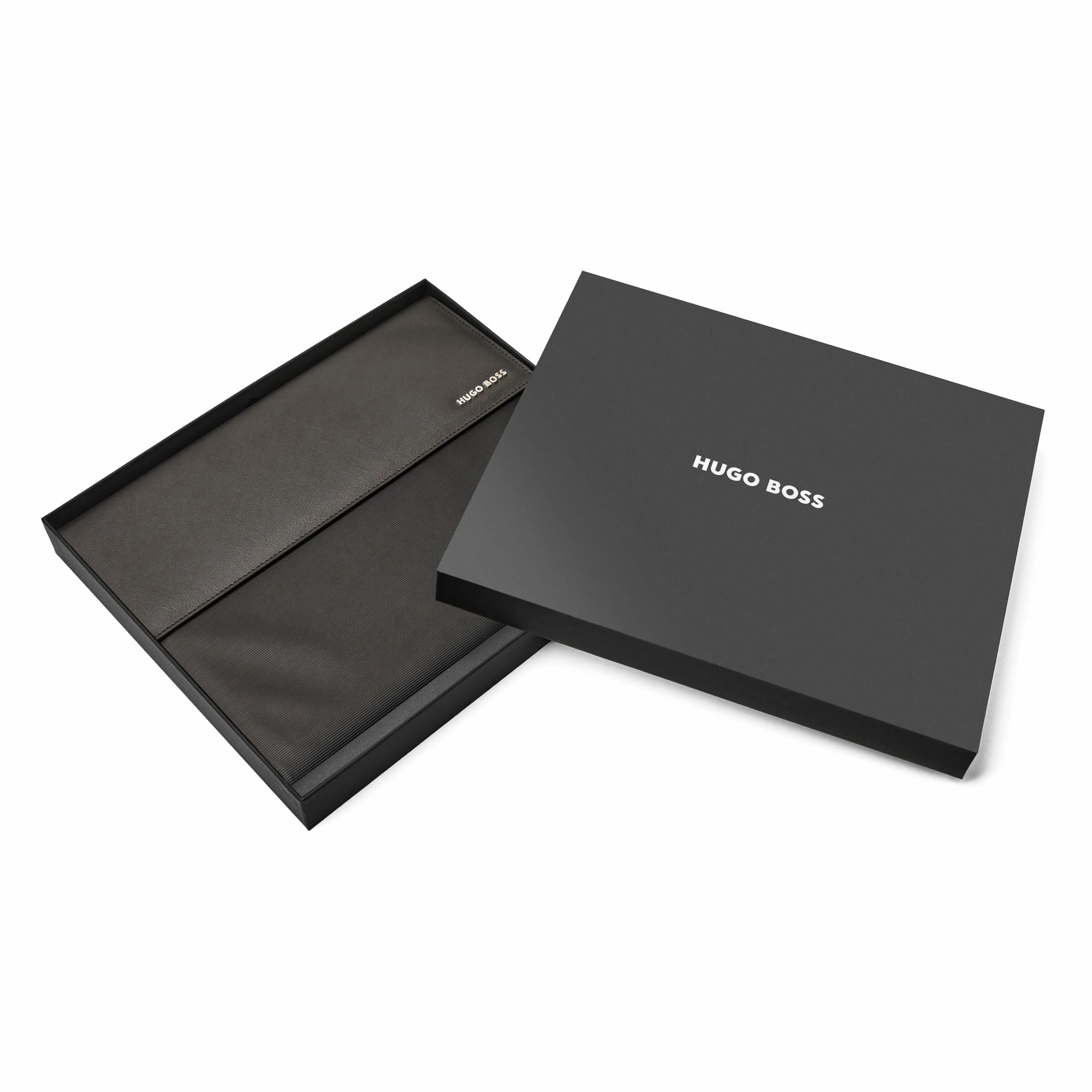 Hugo Boss Cartellina Rigata Nero A4