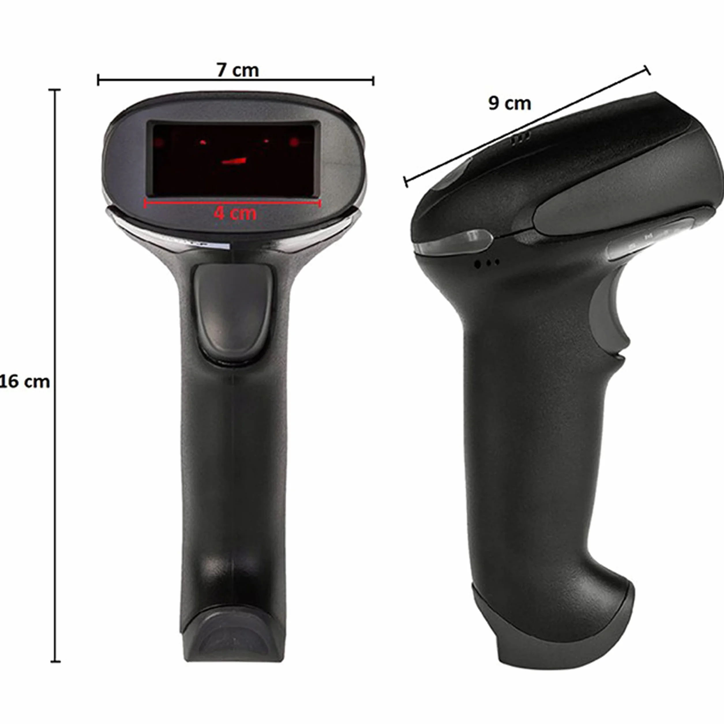 SIMPLETEK – Lettore Codici a Barre Wireless, Pistola Barcode Senza Fili, Scanner per Lotteria Scontrini e Gestione Vendite