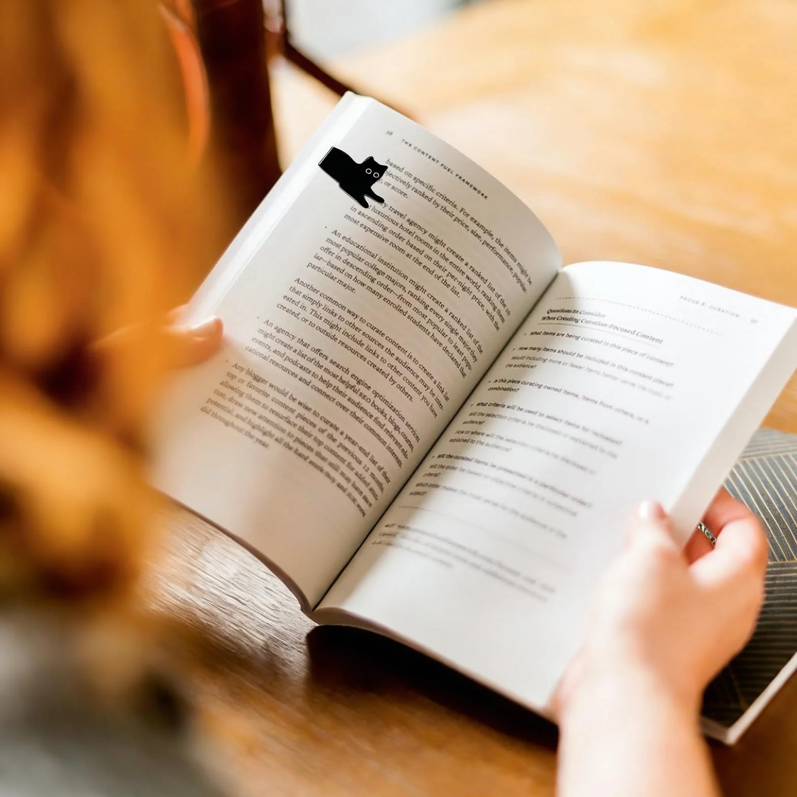 Fermalibri in Metallo con Gatto, 2 Pezzi, Divisori Libri con Segnalibro Magnetico, Reggilibri per Libreria