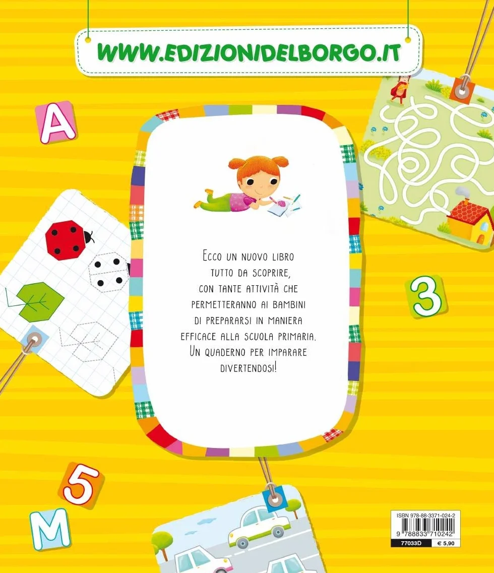 Vado in prima: Attività, giochi, pregrafismi, lettere e numeri