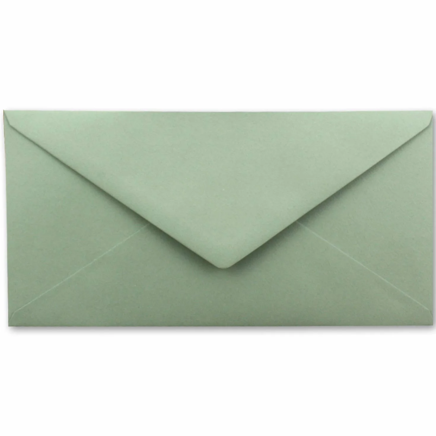 FarbenFroh Buste eucalipto verde DIN lunghe 110 x 220 mm adesivo umido