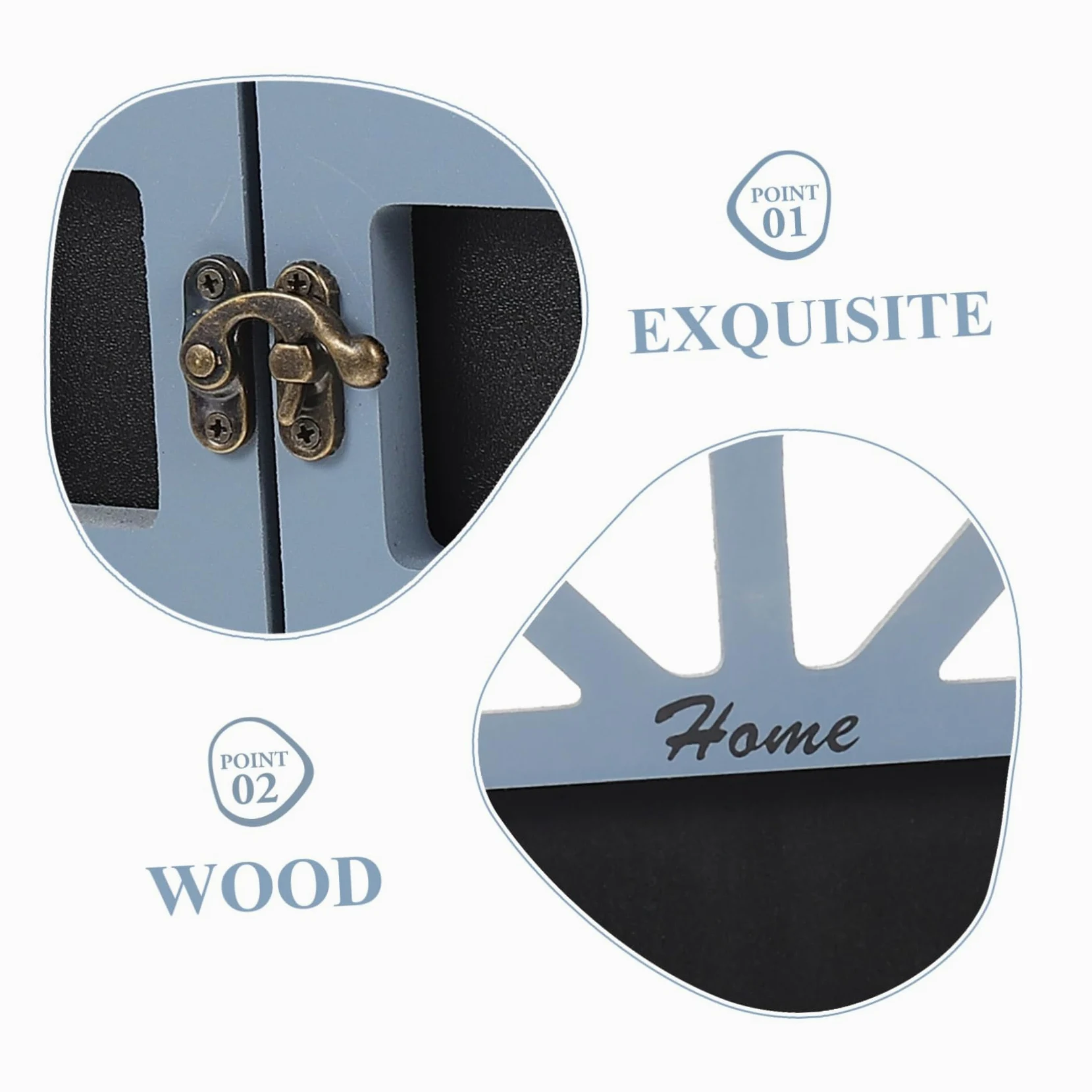 Lavagna Decorativa da Parete in Legno Stile Finestra Retrò, Multiuso per Lasciare Messaggi, Sospesa per Bar e Feste Design Unico e Funzionale