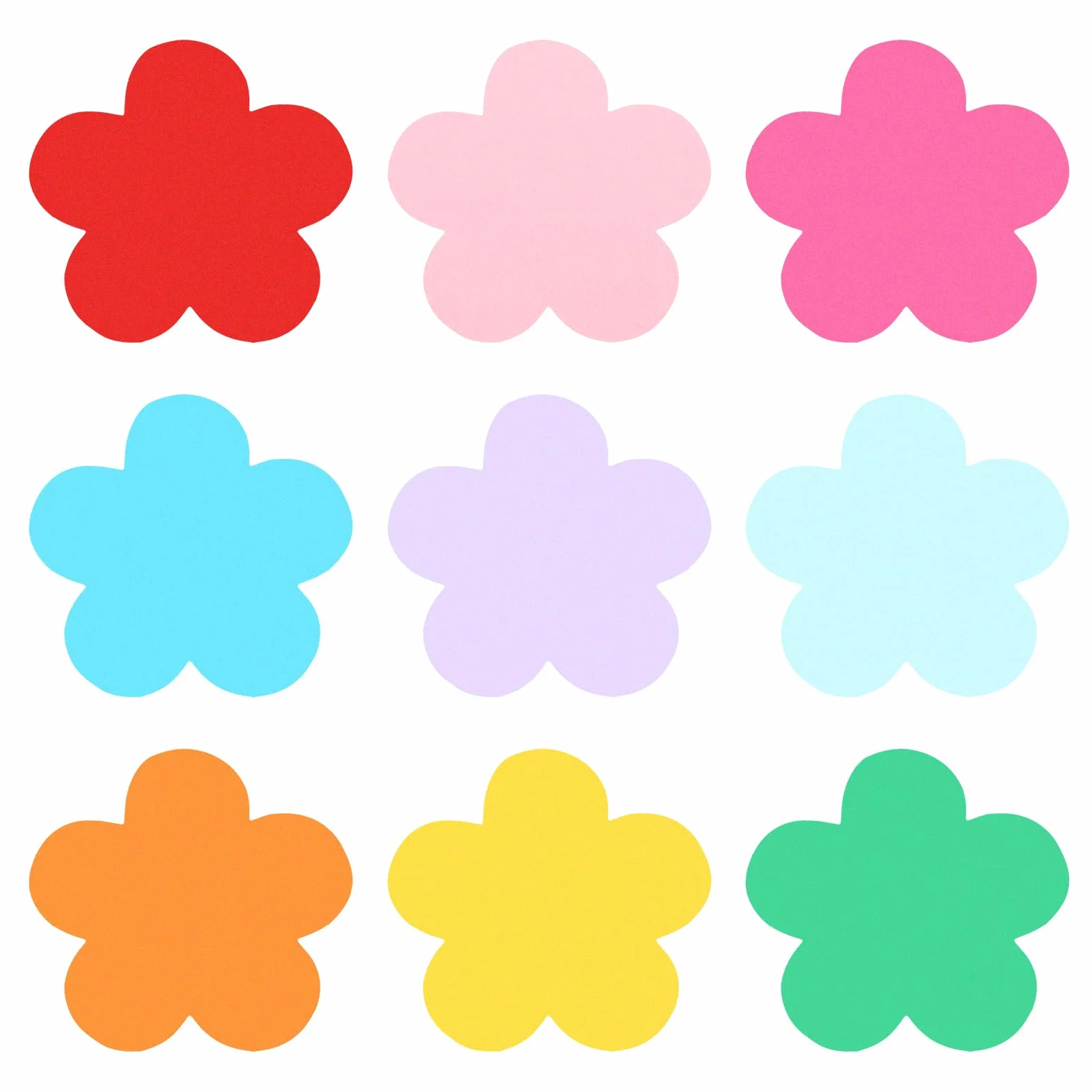 PATIKIL Carta Ritagliata per Lavagne, 108pz Ritagli Carta per Bacheche a Forma di Fiore Decorazioni Multicolore