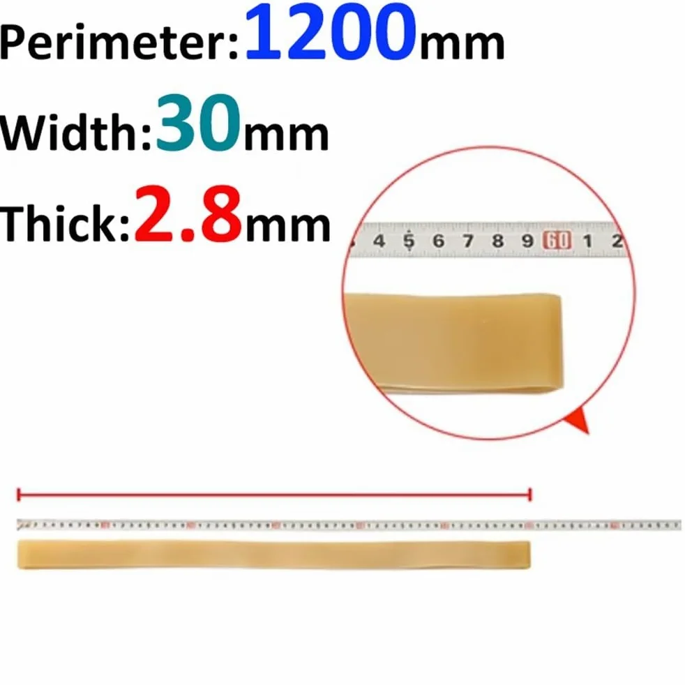 Elastici in Gomma, 1 Pezzo di Elastici in Lattice ad Alta Elasticità, Elastici in Silicone, Anello di Gomma Allungato allargato di Grandi Dimensioni for Legare barattoli di Vino(1200x30x2.8mm)