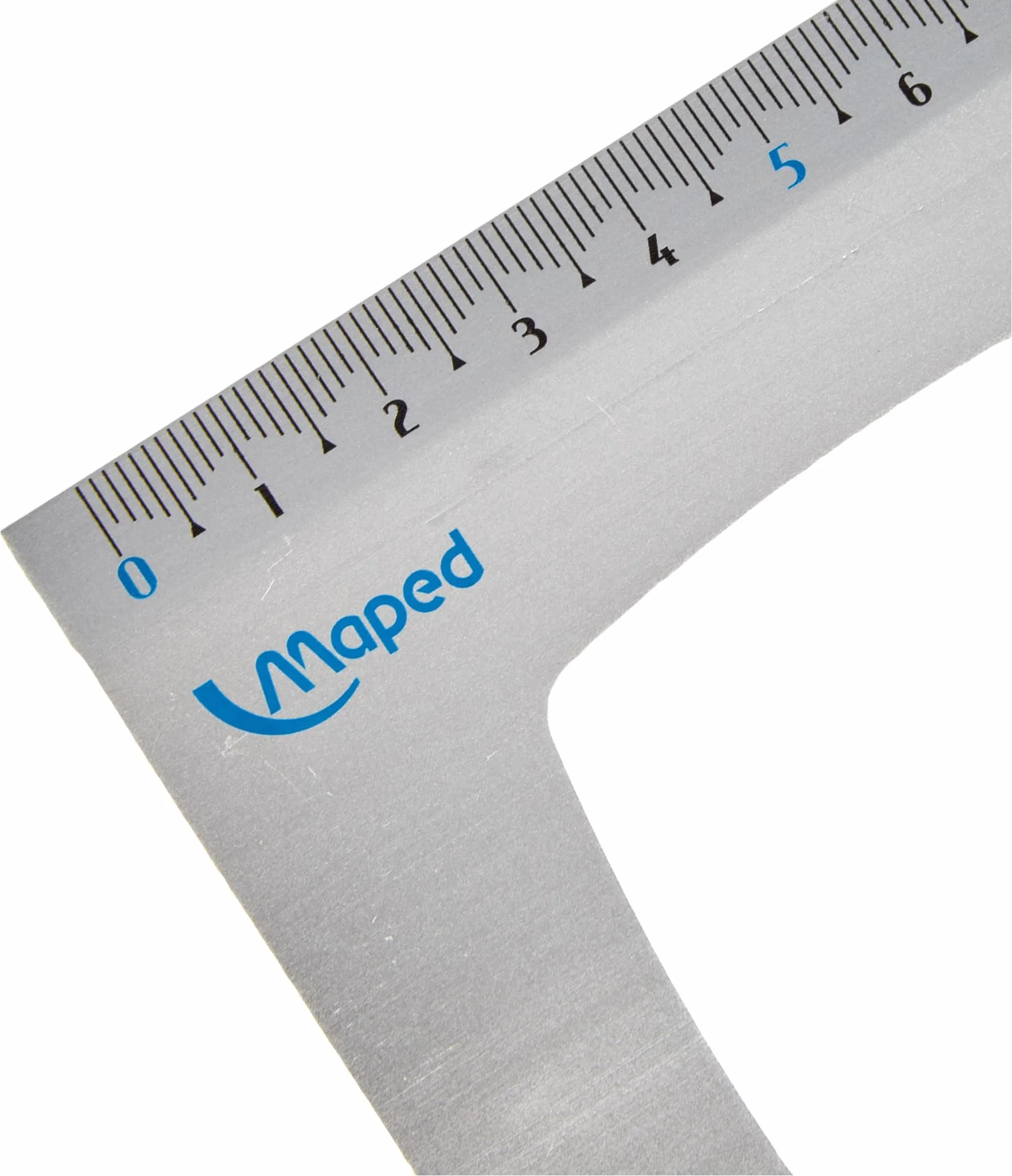 Maped Triangolo da disegno 45 gradi alluminio 210 mm x 13 cm
