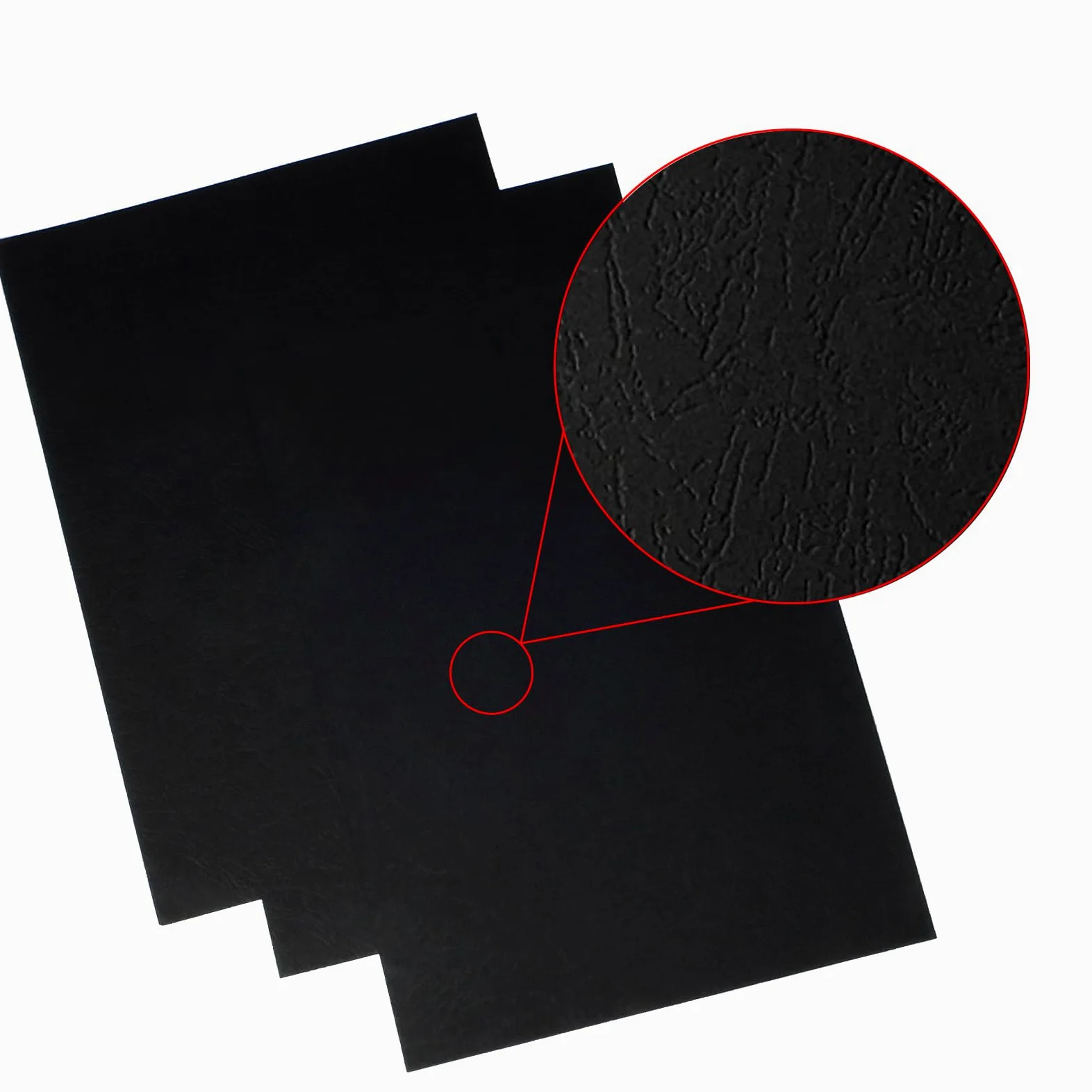 Rayson LBC230G-100BK - Copertina per rilegatura in pelle, 12 mm, 21 x 28 cm, colore: nero, confezione da 100