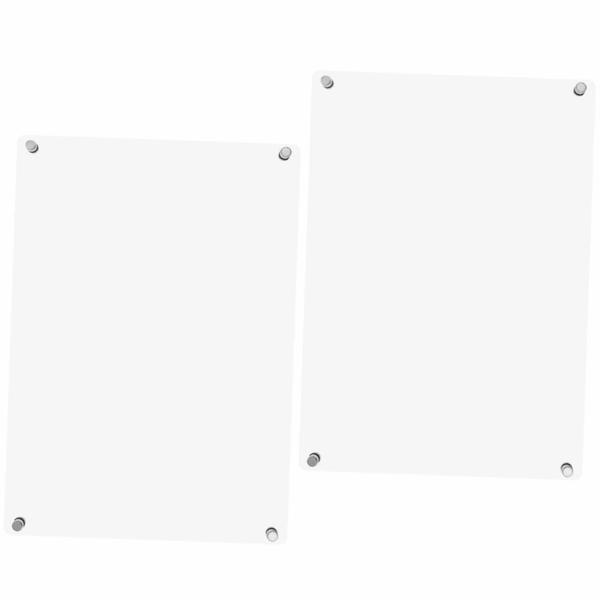 Lavagna Magnetica Cancellabile a Secco per Frigorifero, 2 Pezzi | Acrilico e Magnete, per Pianificazione Domestica, Scrittura Scorrevole, Facile da Pulire