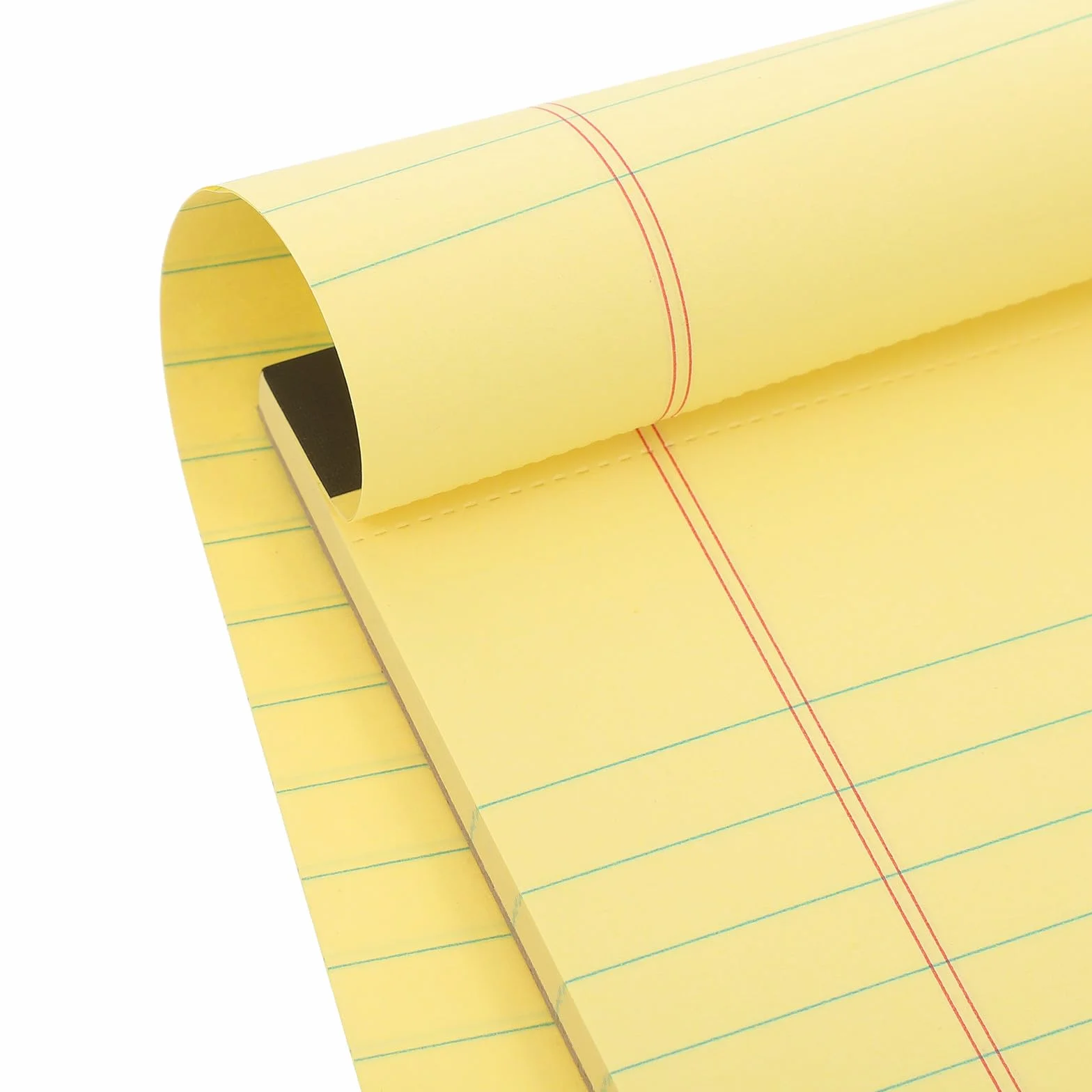 CALLARON Blocco Note Giallo 4 Pezzi A4 Righe per Annotazioni Facile da Trasportare e Conservare per Ufficio e Scuola