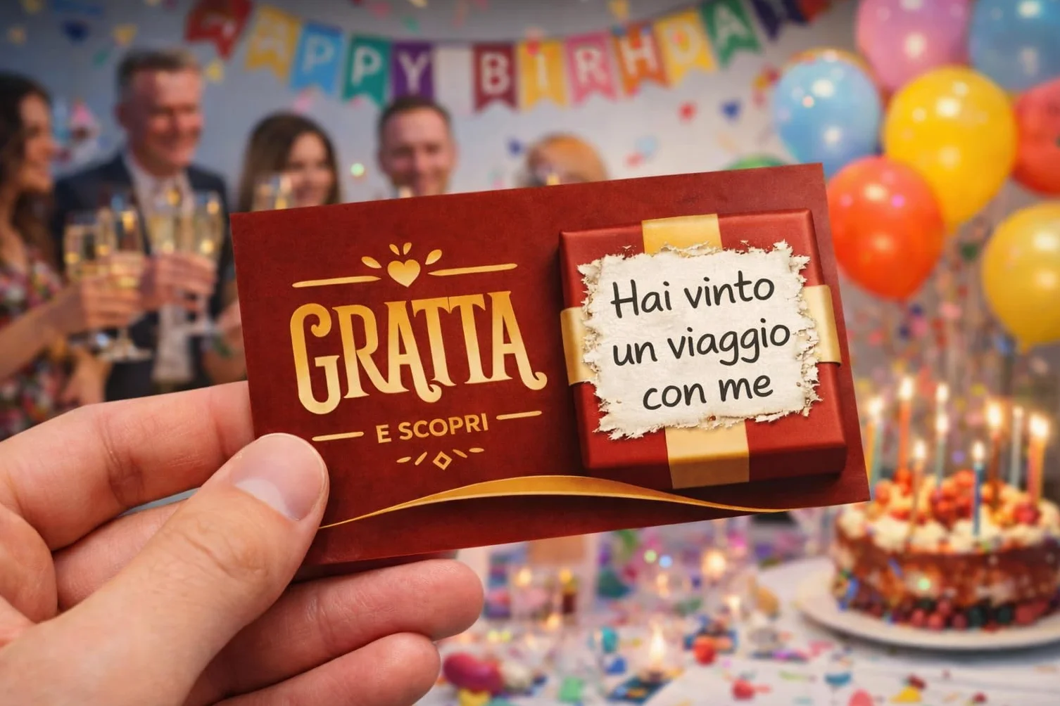 GHIBLI Biglietti Gratta e Vinci Personalizzati per Feste Compleanni Natale Matrimoni Regali
