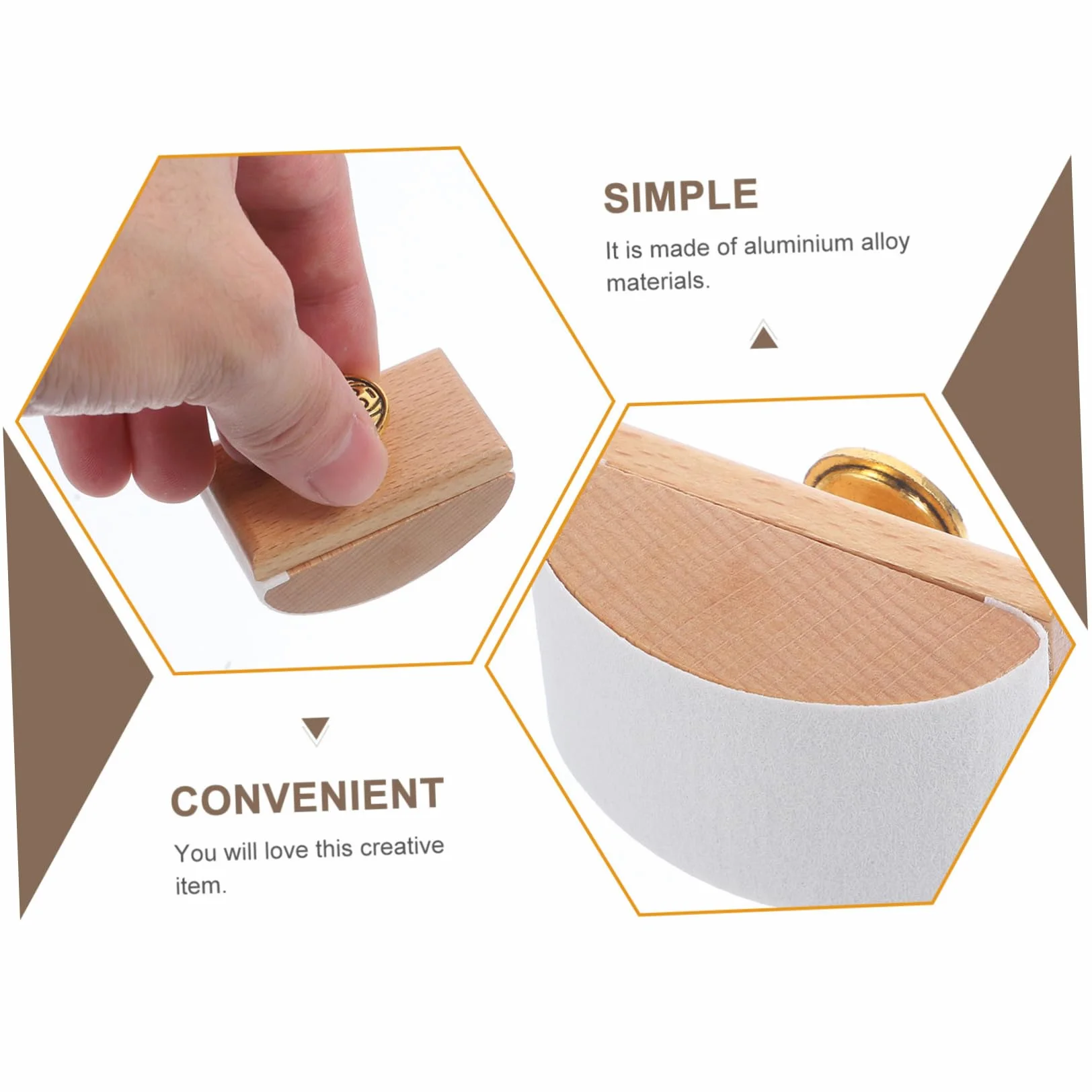 STOBOK Assorbitore Inchiostro in Legno e Lega di Zinco Portatile Carta Assorbente ad Asciugatura Rapida per Penna Stilografica
