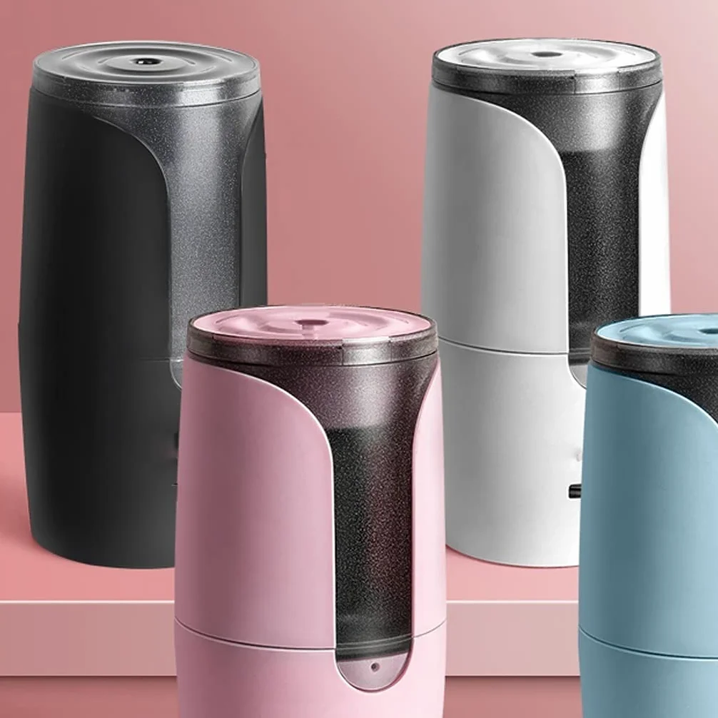Temperino Affilatrice elettrica Affilatrice semplice e creativa USB con lama a spirale più forte la migliore temperatura della scuola portatile manovella temperamatite (Color : A)
