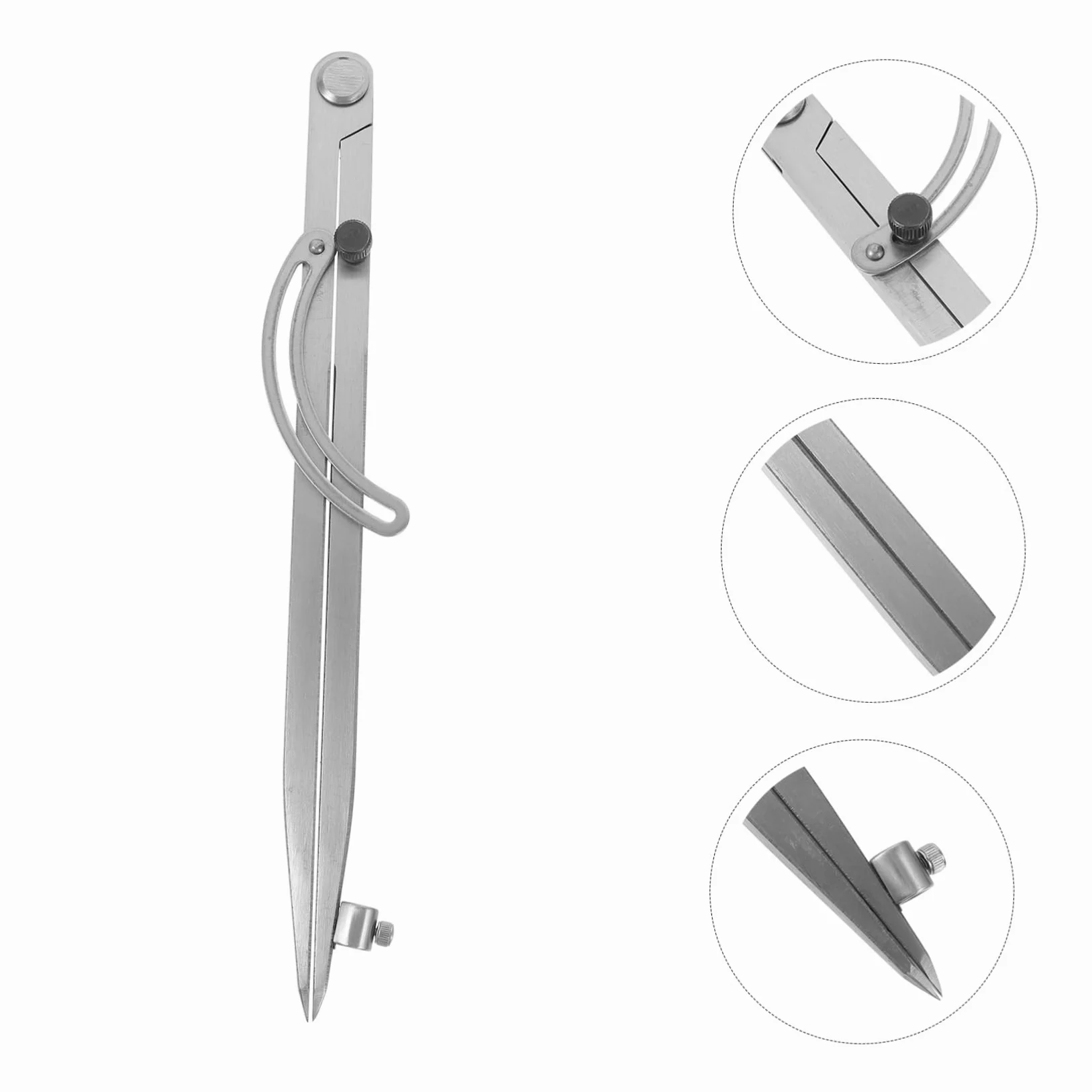 ARTIBETTER Compasso Disegno Tecnico in Ferro Argento Supporto Penna ad Alta Precisione per Decorazioni Scuola e Uso Insegnante, per Carpenteria e Artisti