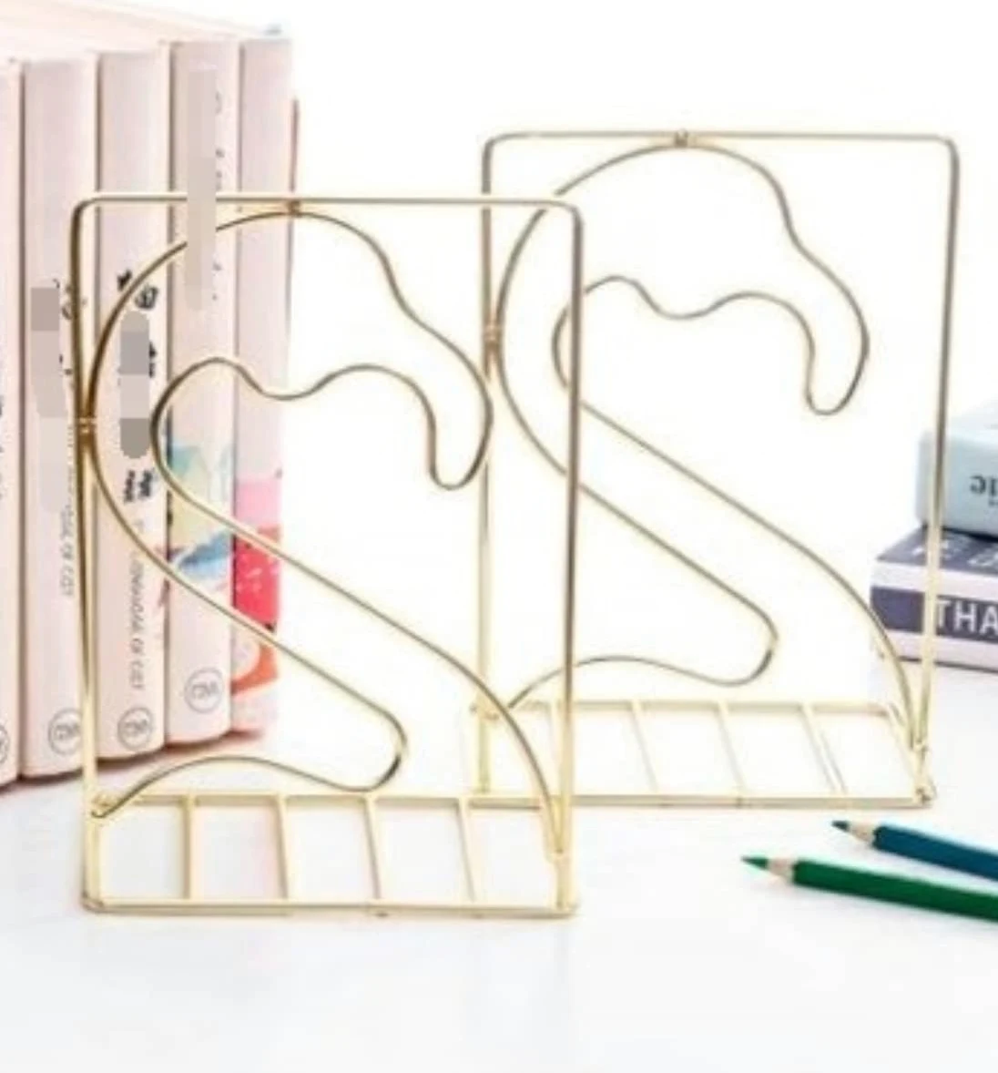 Reggi Libri, Fermalibri Reggilibri In Metallo Tappi Per Libri Fenicottero Per Decorazioni Creative Per Scaffali Per In Ufficio A Casa Ufficio Casa Scrivania(B)