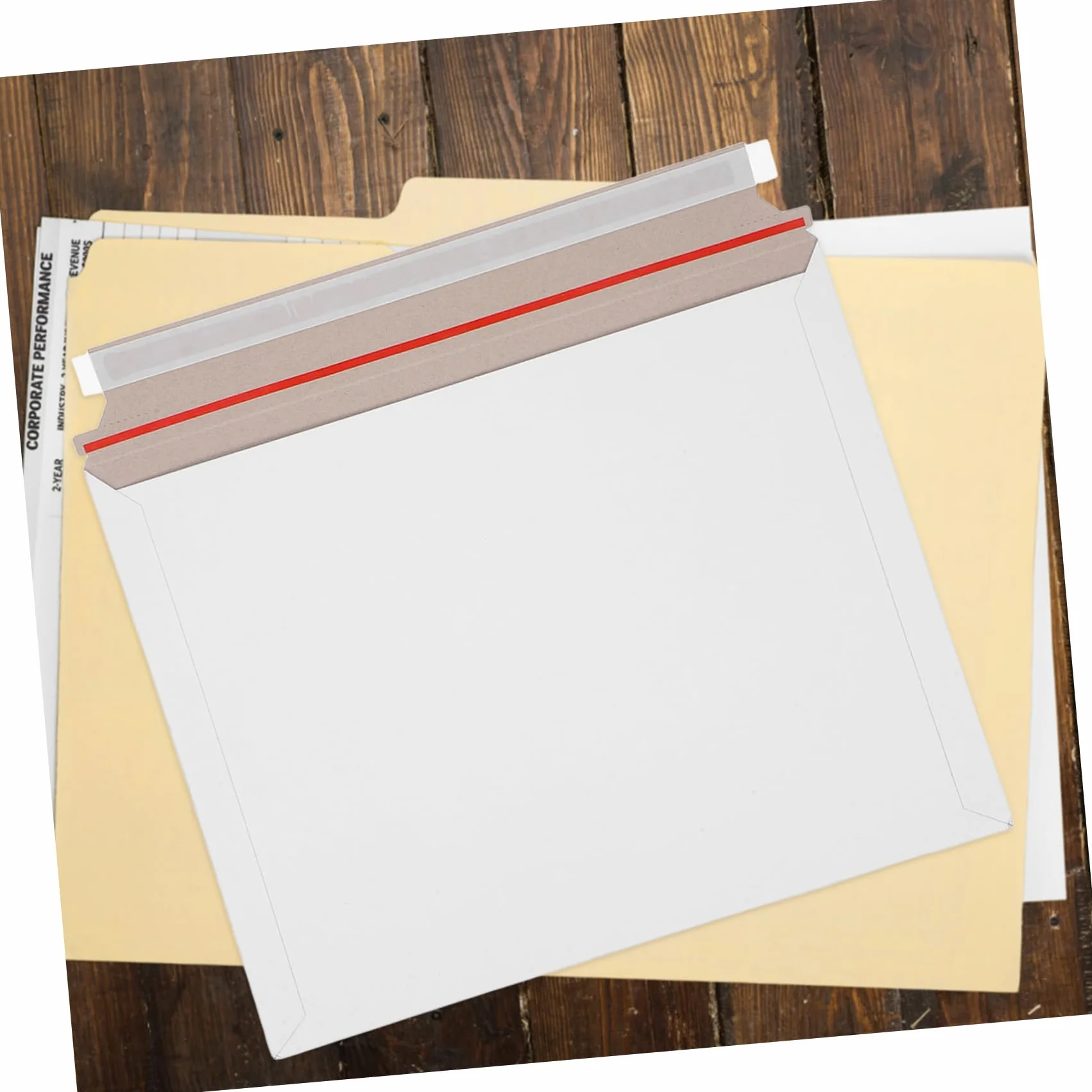Buste per Spedizione Documenti 20 Pezzi Carta Bianche | Chiusura Autoadesiva, Struttura Rigida Resistente All’usura, Capienza Ampia per Piccoli Oggetti e Stampe