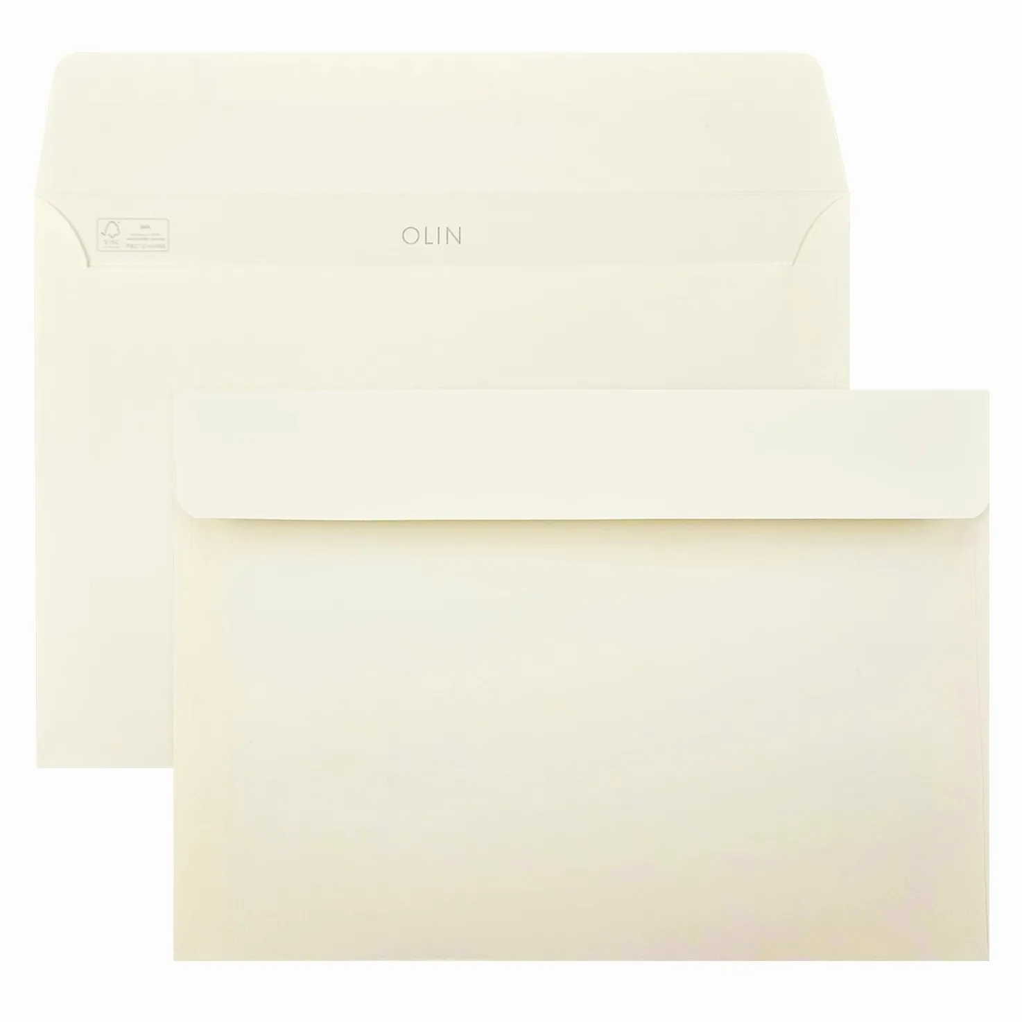 Netuno 500 buste lettere crema formato C5 162 x 229 mm 120g Olin Cream buste da lettera grandi a5 buste ecologiche eleganti per inviti partecipazioni Natale Pasqua buste belle eco carta bianca